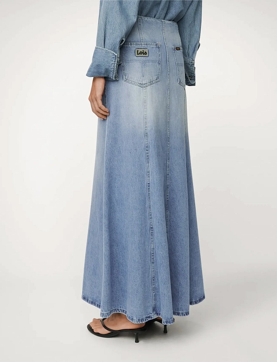 Lois Jeans - Rohan Maxi - denimnederdele - 7965 wilson skirt - 4