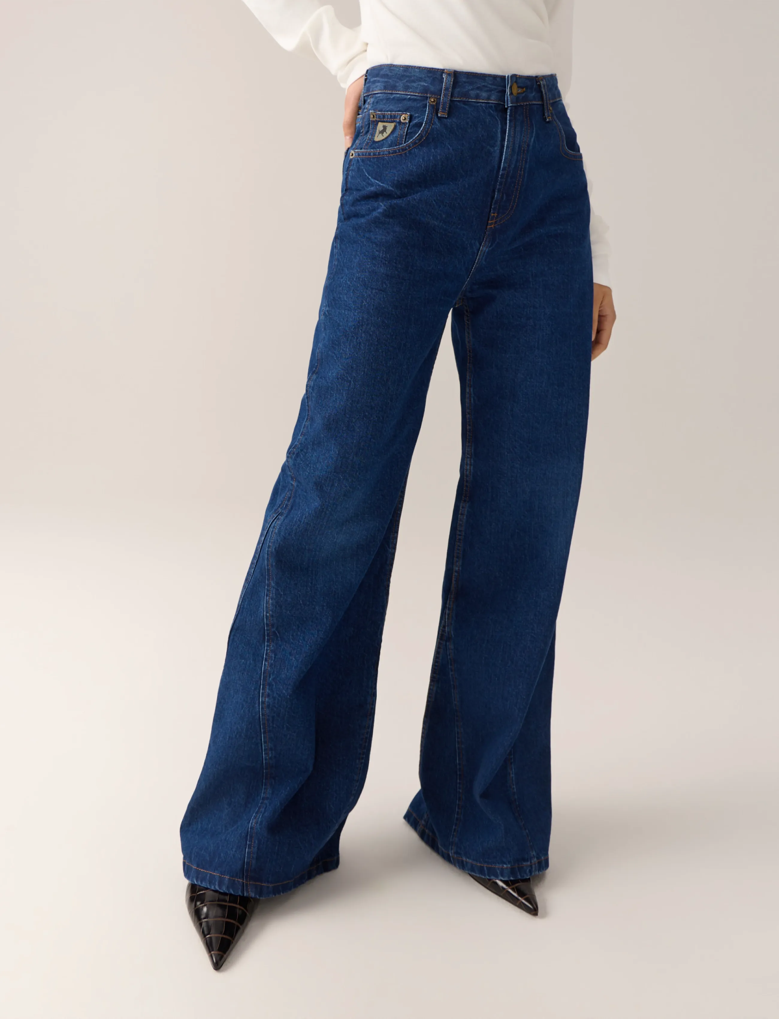Lois Jeans Skater Flare - Flared jeans - 8119 MARTE BLUES / blue