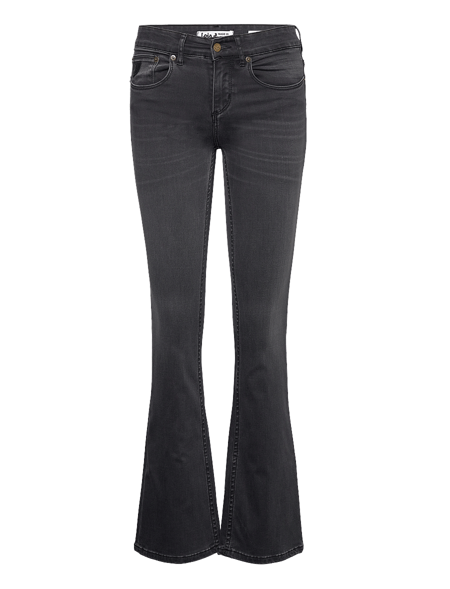 Lois Jeans - Melrose - dzwony dżinsy - black stone - 1