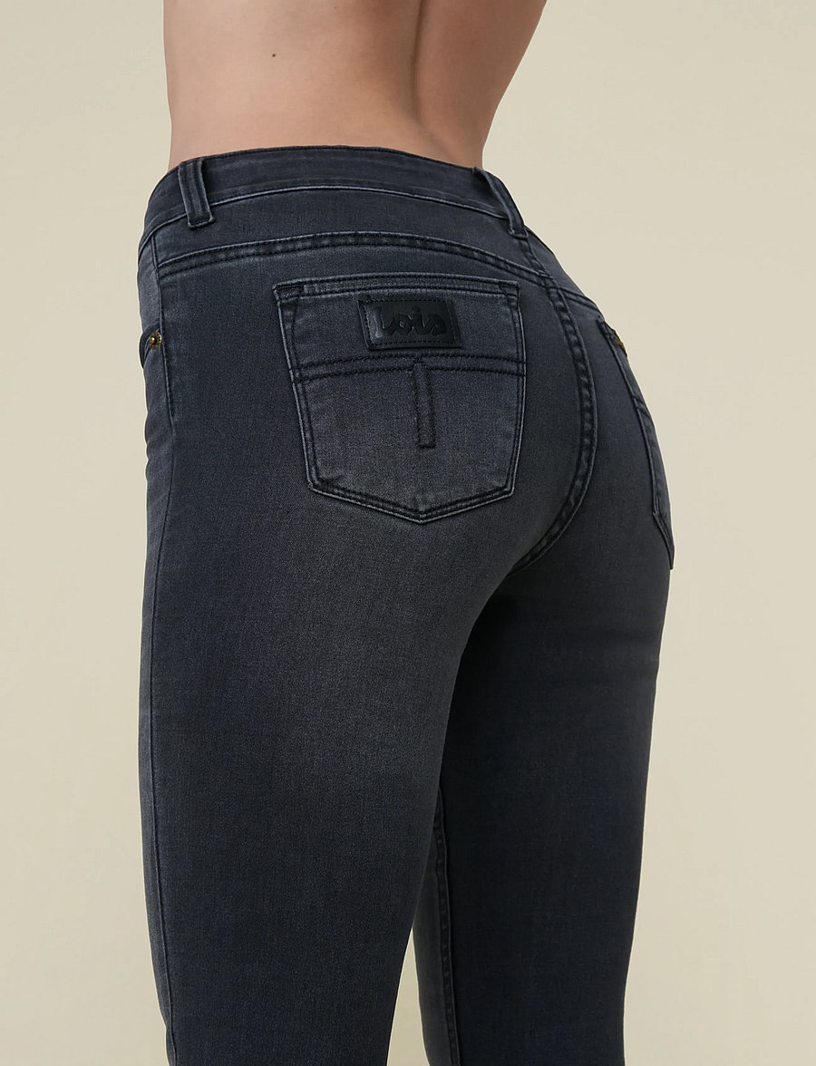 Lois Jeans - Melrose - dzwony dżinsy - black stone - 0