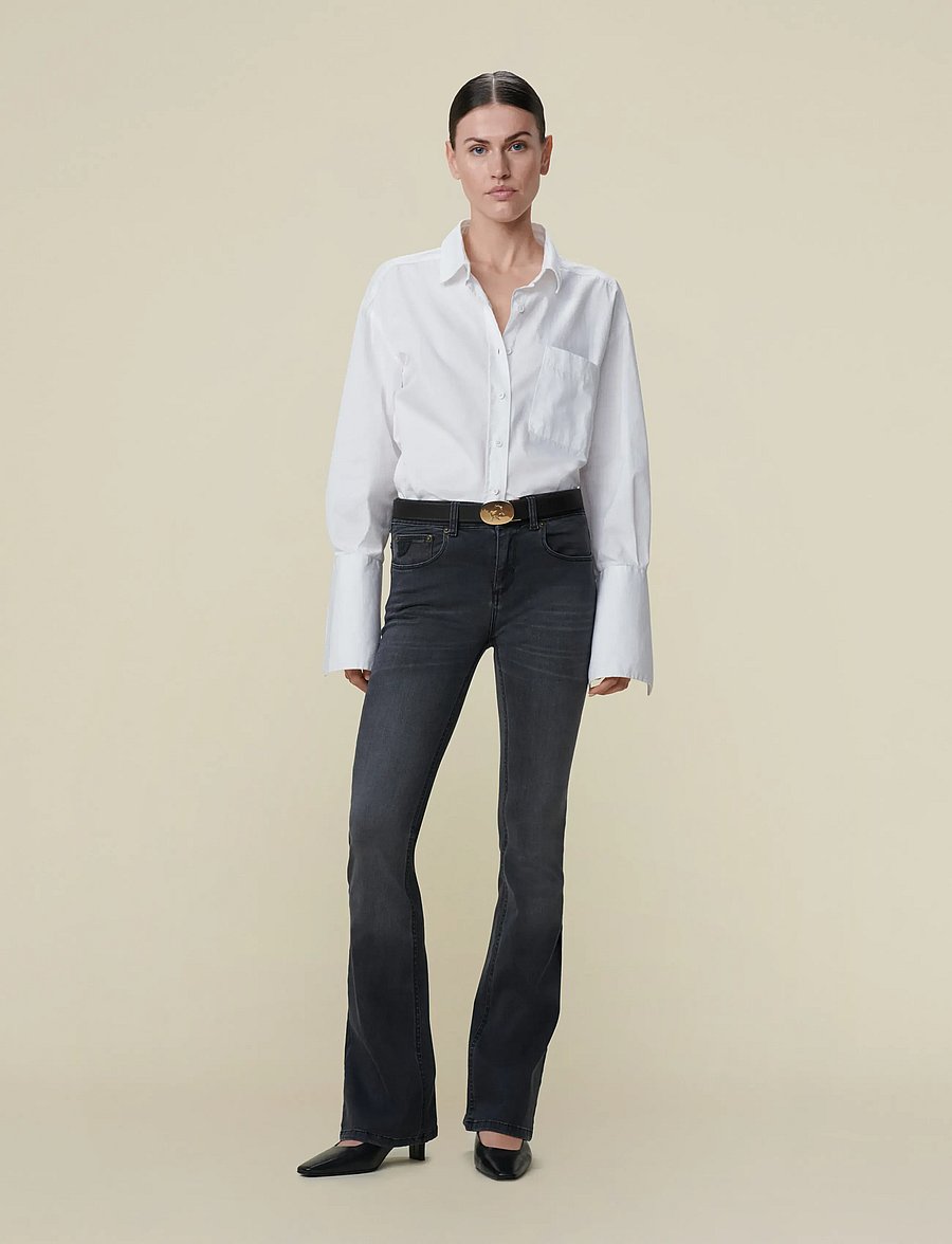 Lois Jeans - Melrose - dzwony dżinsy - black stone - 3