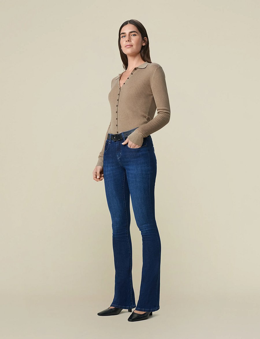 Lois Jeans - Melrose 5707 Marconi Mist - utsvängda jeans - dark blue - 0