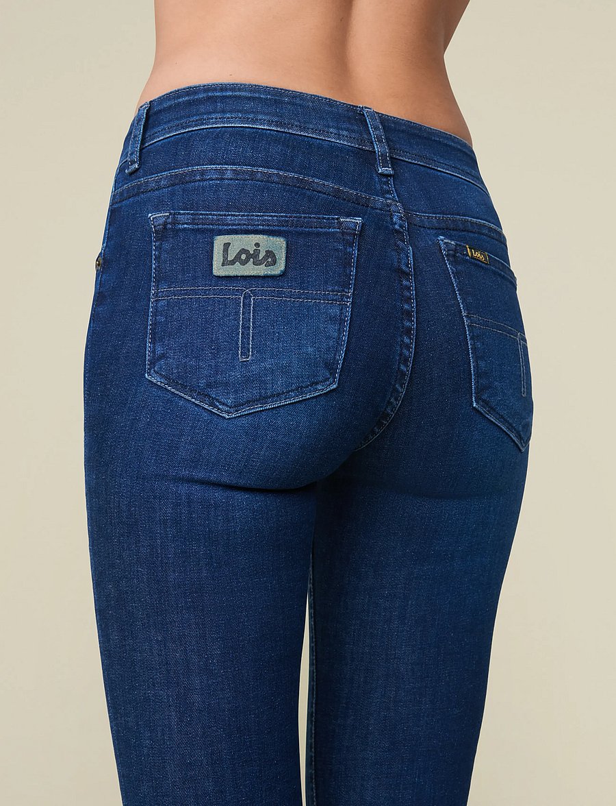 Lois Jeans - Melrose 5707 Marconi Mist - utsvängda jeans - dark blue - 5