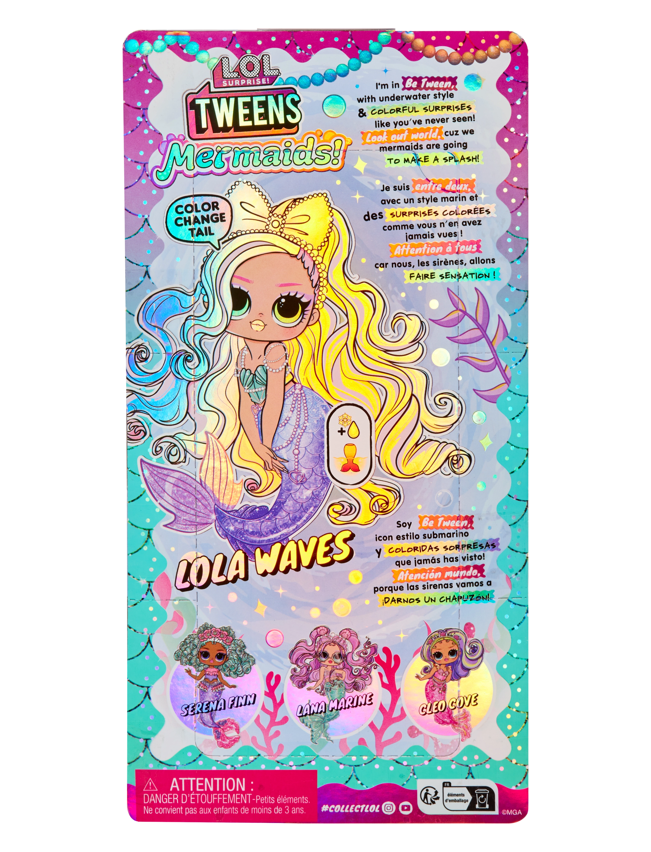 L.O.L - L.O.L. Tweens MERMAID Doll- Lola Waves - dukker - multicolor - 1