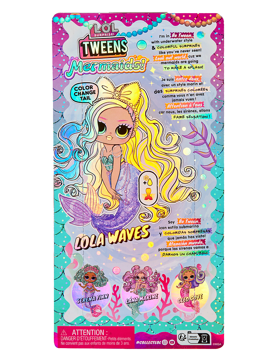L.O.L - L.O.L. Tweens MERMAID Doll- Lola Waves - dúkkur - multicolor - 1