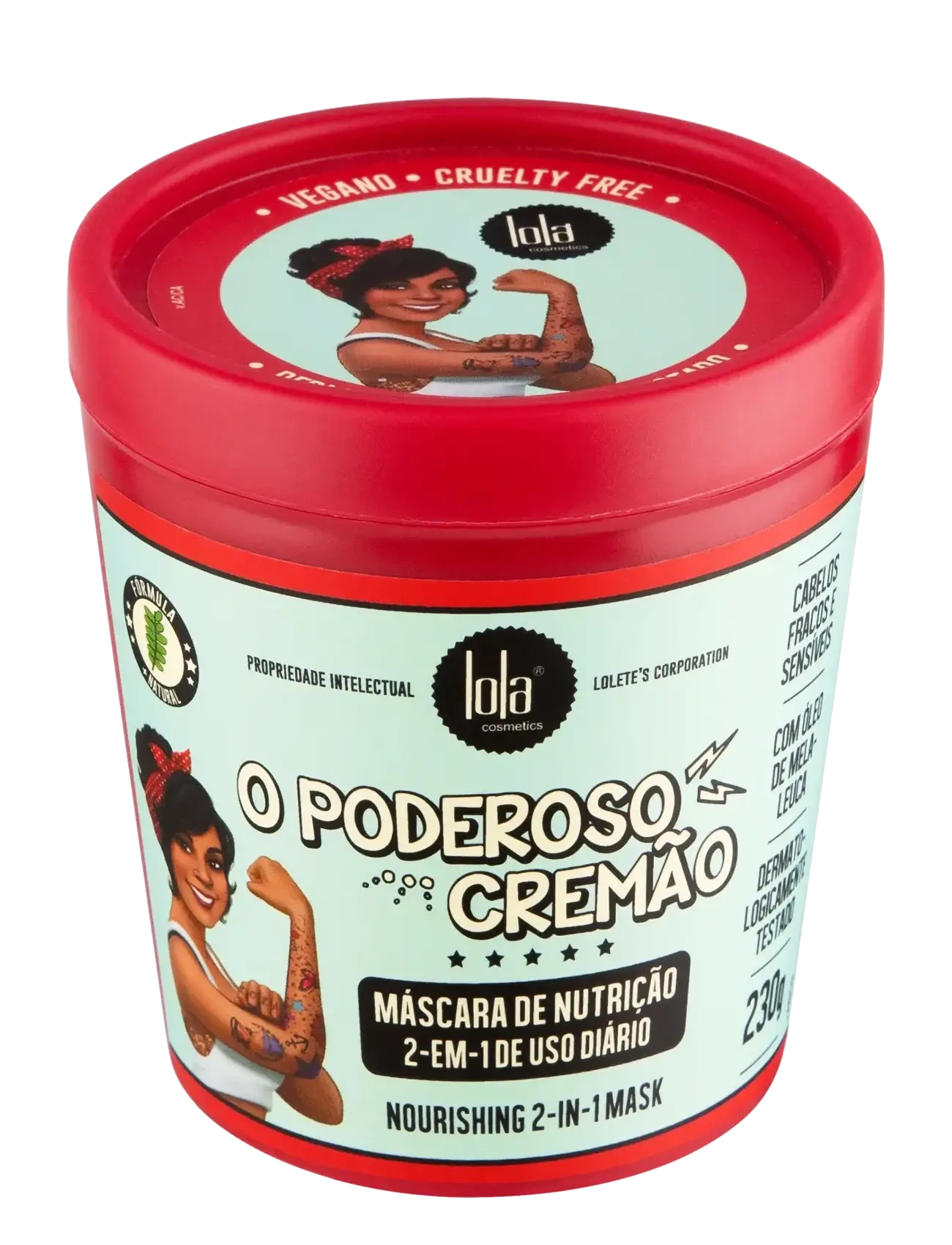 LOLA from RIO Lola O Poderoso The Powerful Cream Mask, 230 G, Nude, Pleje > Hårmasker, Dame
