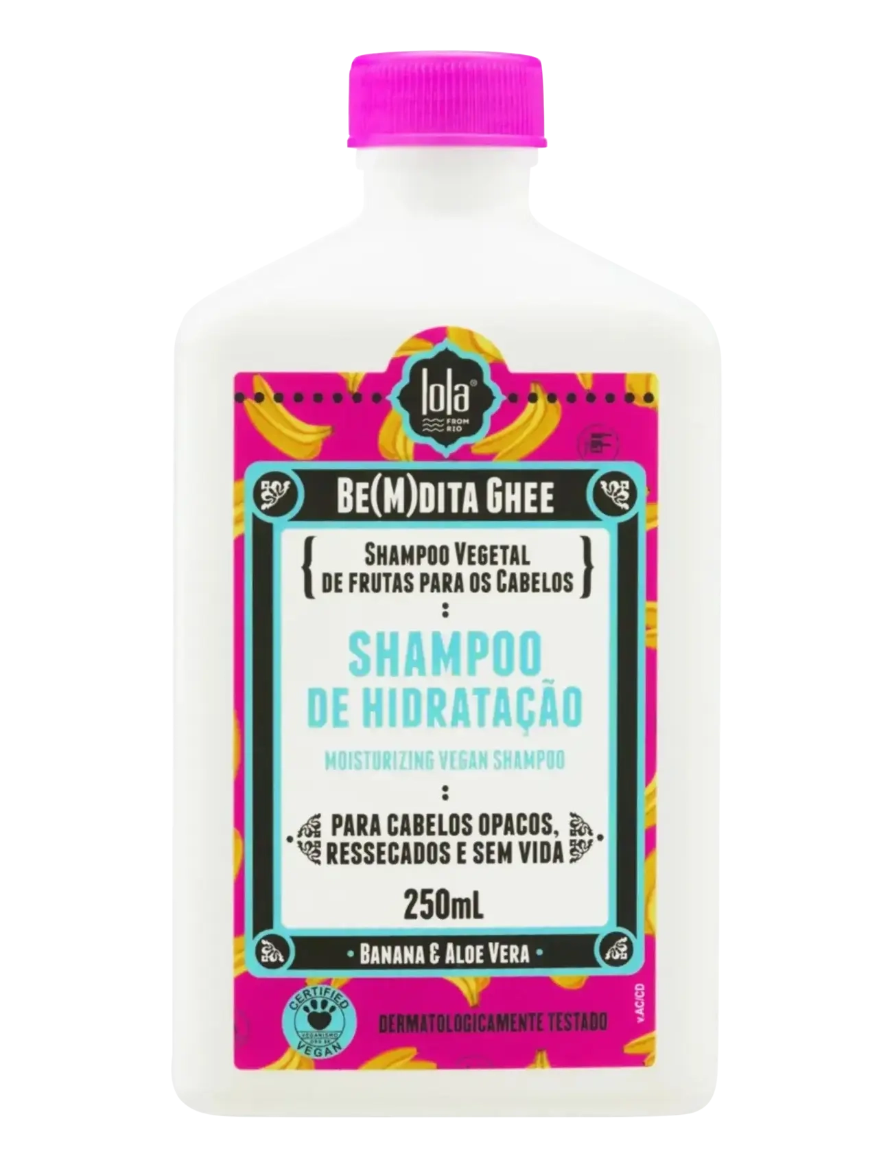 LOLA from RIO Lola Be(M)Dita Ghee Schampo Nutrição Abacaxi E Manteiga De Bacuri, Shampoo, Nude, Str: 250 ML
