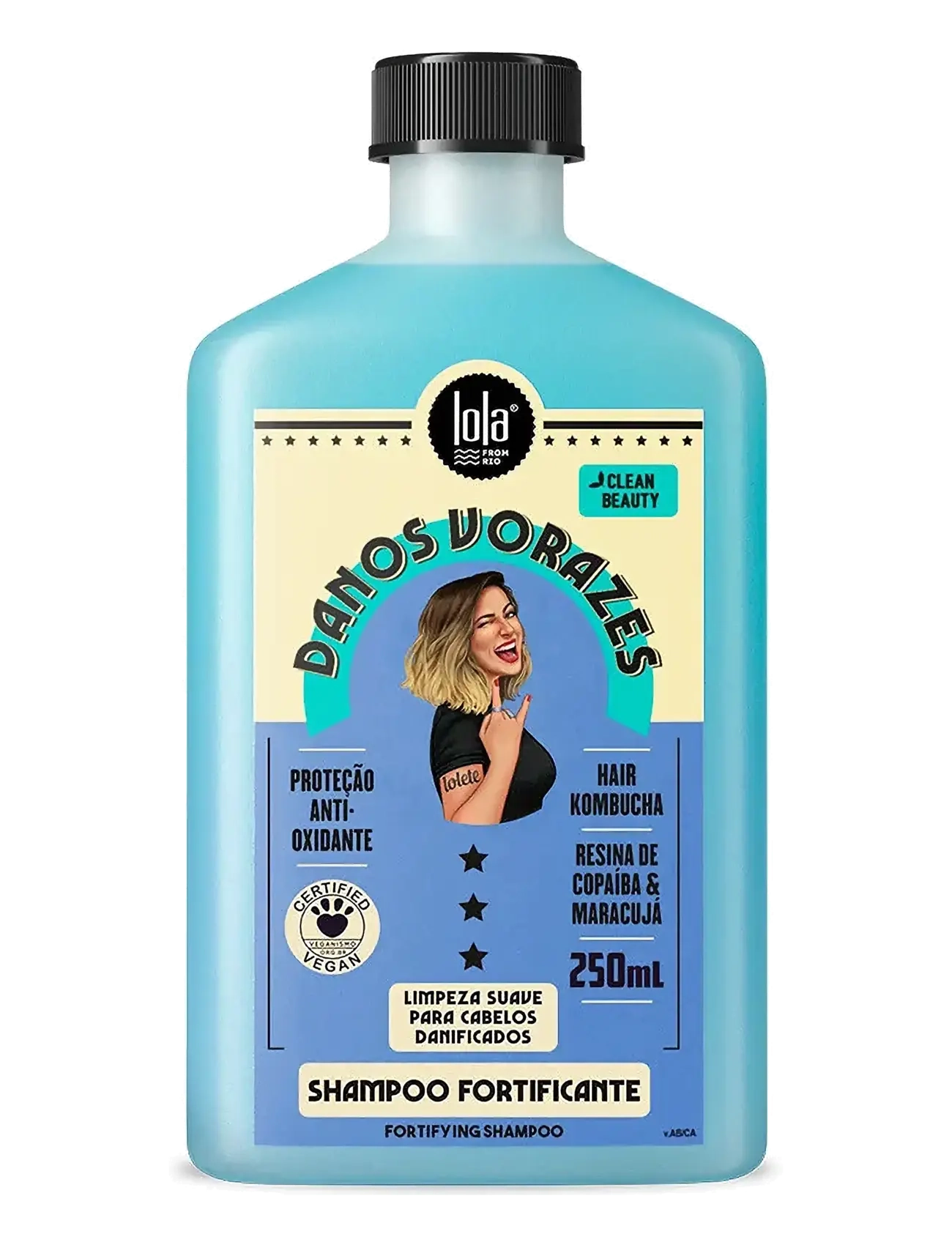 LOLA from RIO Lola Danos Vorazes Fortifying Schampo, Shampoo, Nude, Str: 250 ML