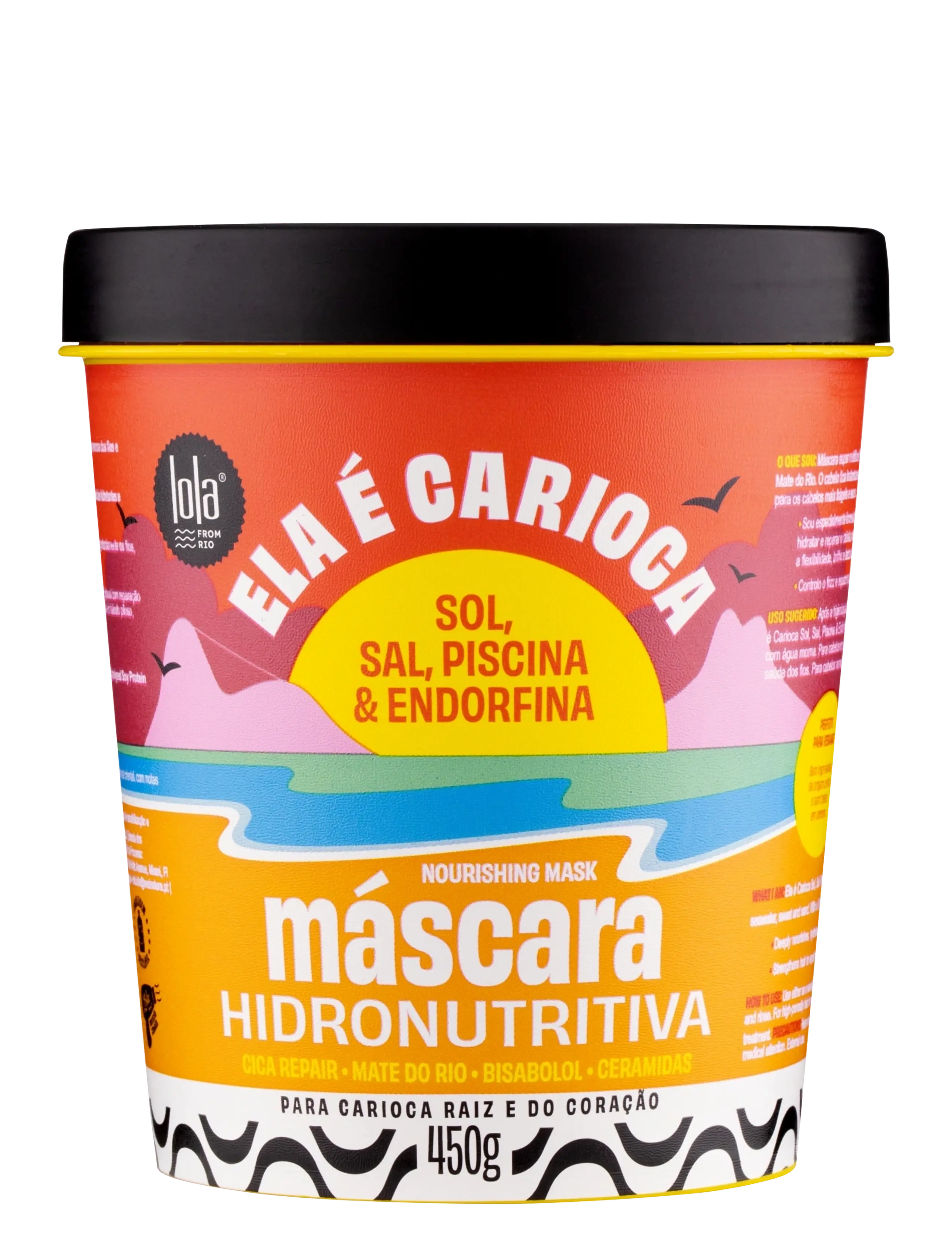 Næringsgivende Hårmaske Lola Cosmetics Ela É Carioca 450 g Fuktighetsgiver