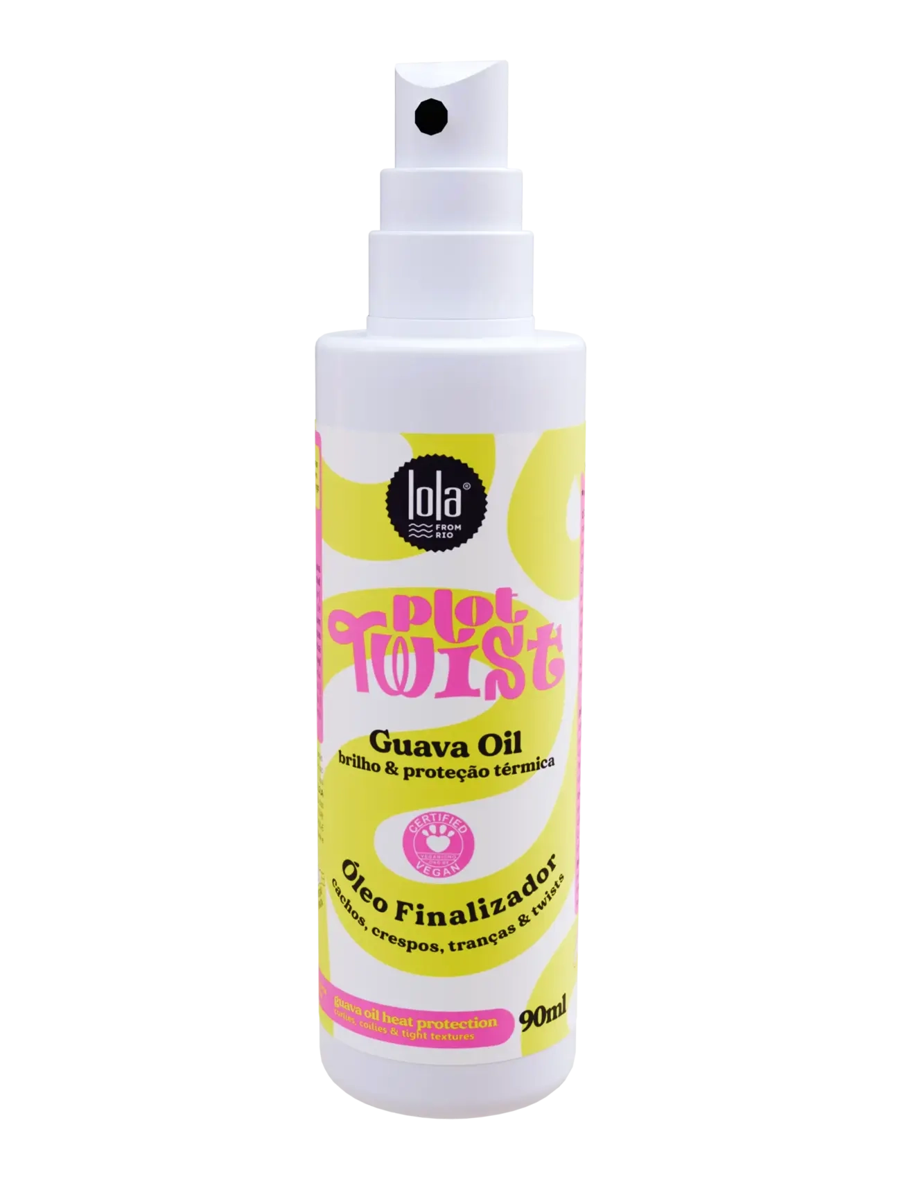 LOLA from RIO Lola Plot Twist Guava Oil, Hair Vinegar & Dressing Bottles, Nude, Str: 90 ML