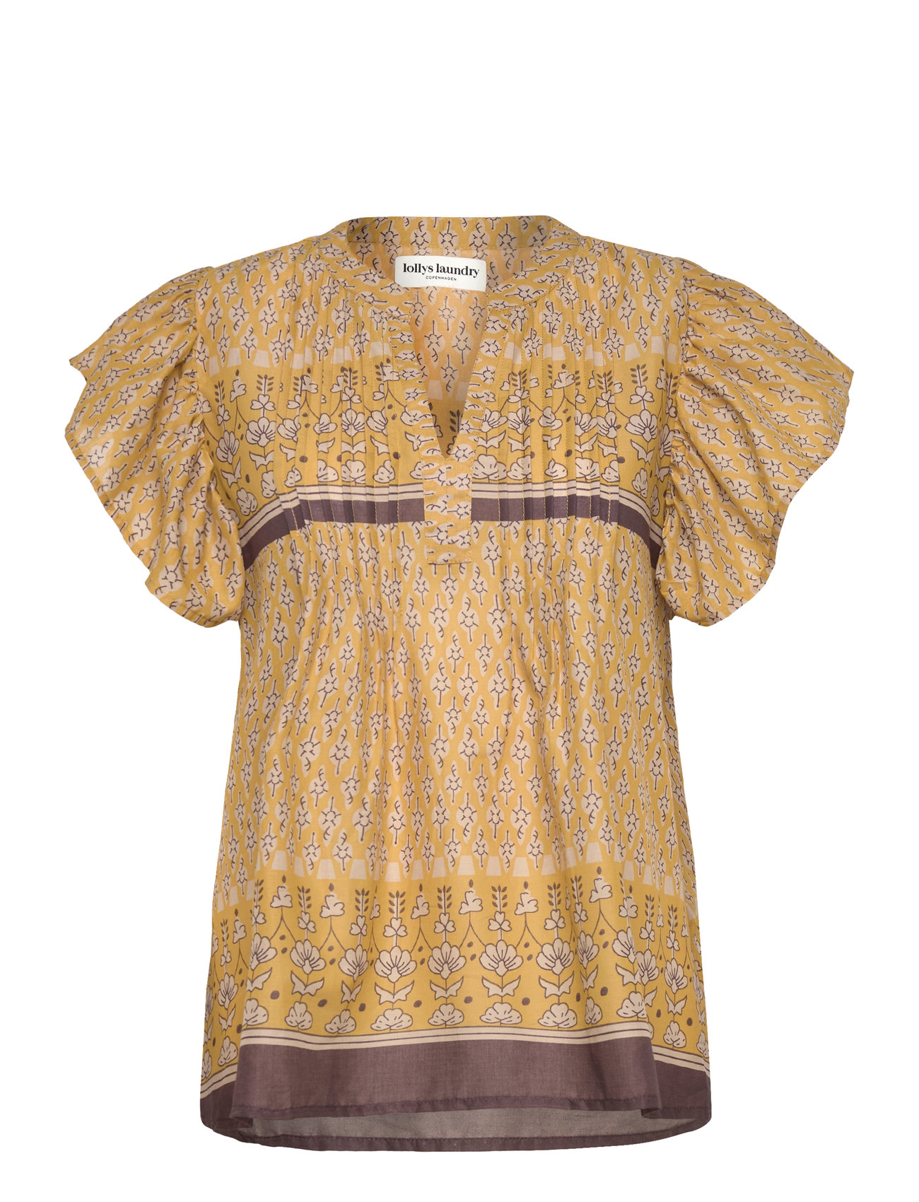 Lollys Laundry Isabelll Top Sl - Yellow - S