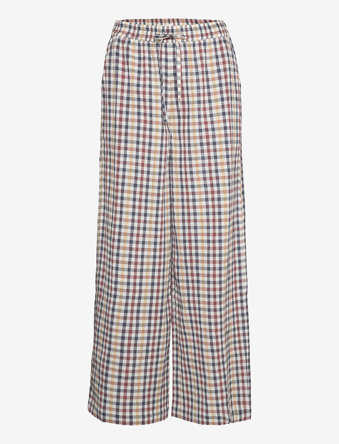 Lollys Laundry - Liam Pants - bukser med brede ben - check print - 0