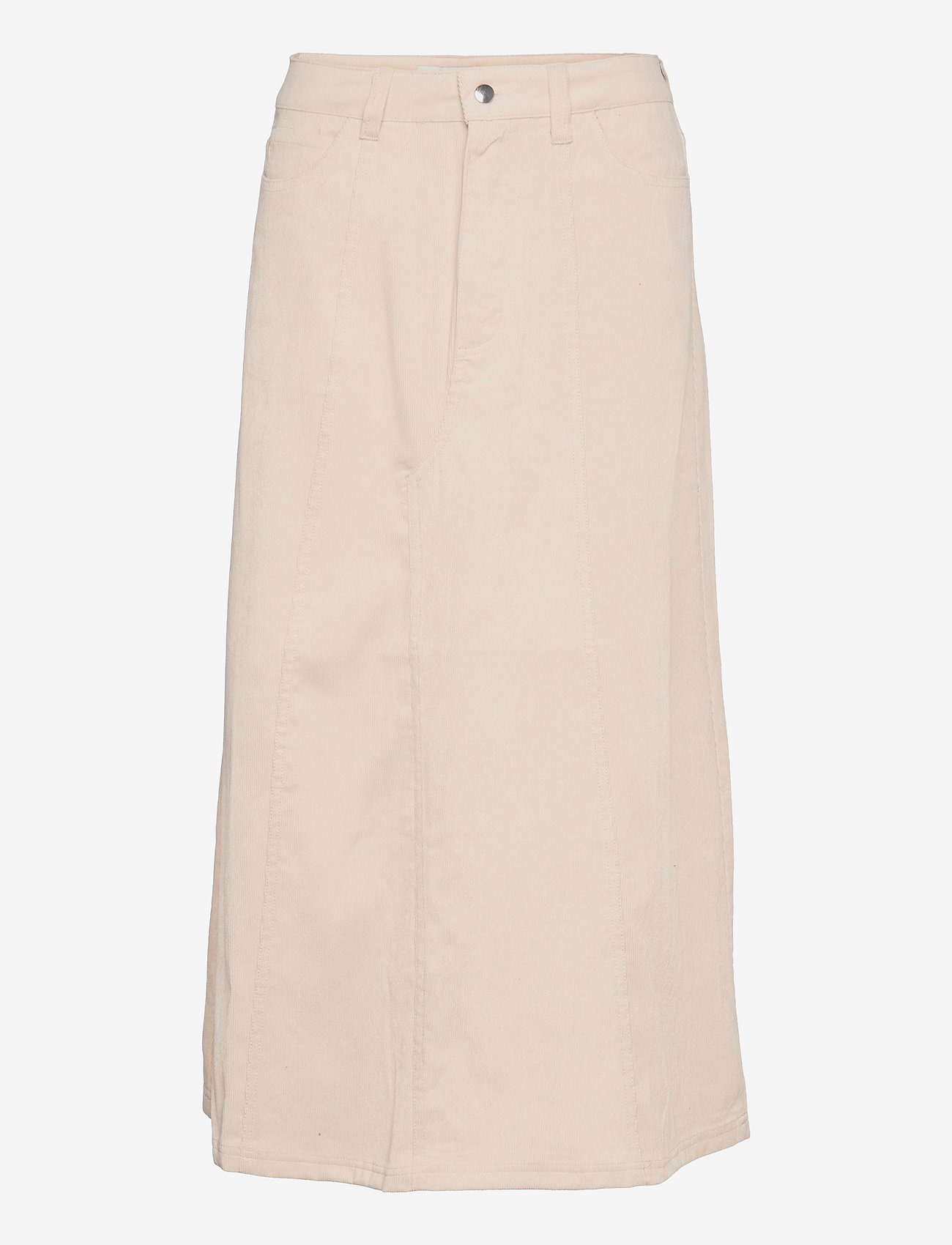 Lollys Laundry - Melina Skirt - midi kjolar - 02 creme - 0