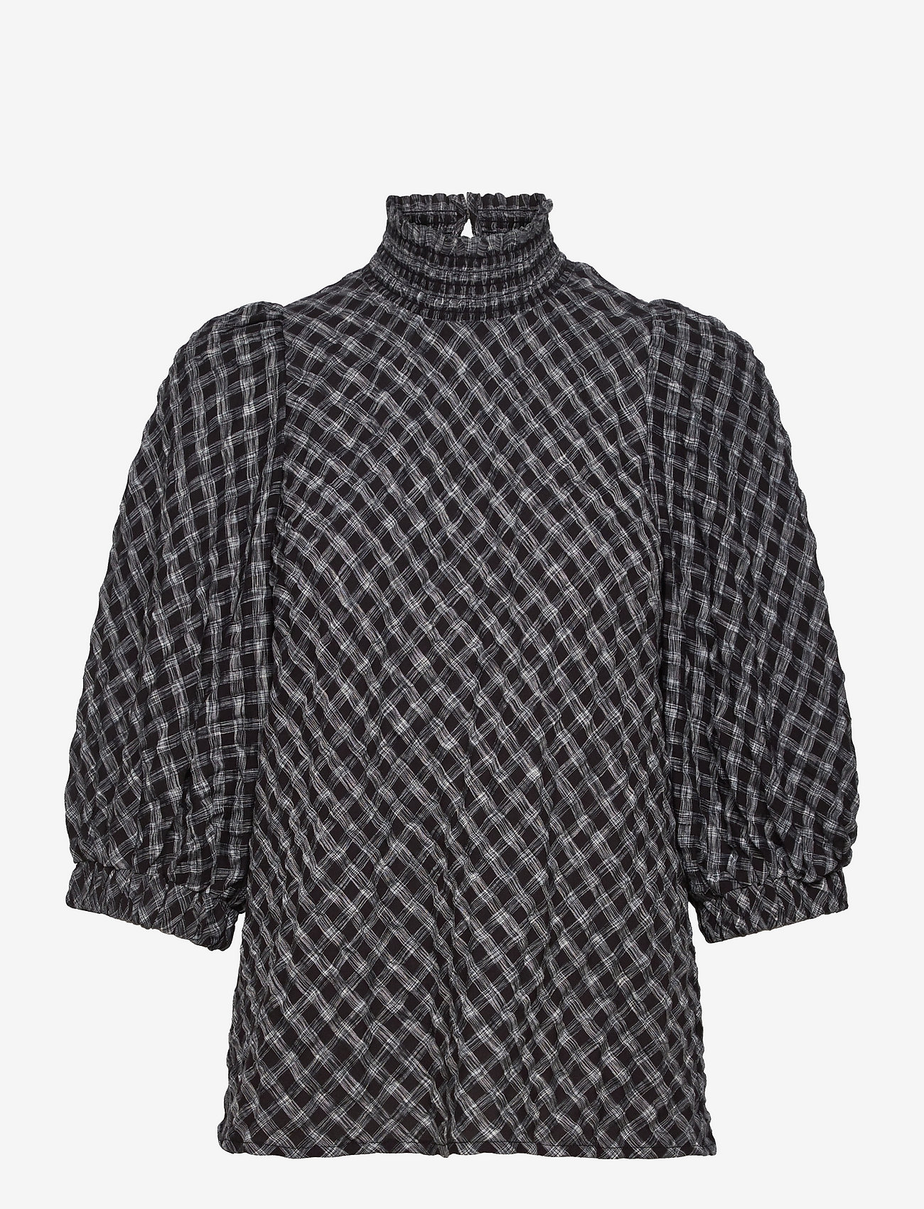 Lollys Laundry - Bobby Top - långärmade blusar - 79 check print - 0