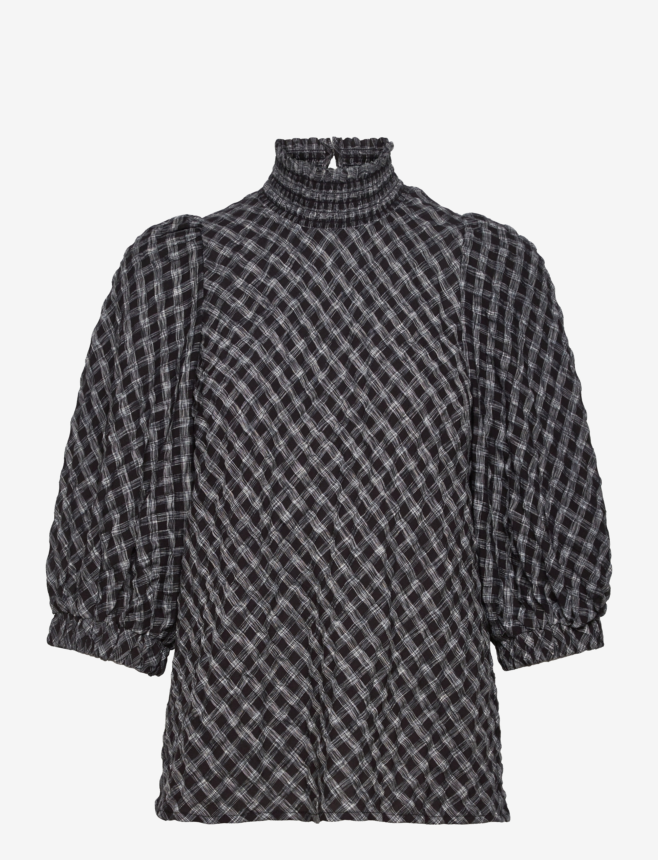 Lollys Laundry Bobby Top - Kleidung - 79 CHECK PRINT / black