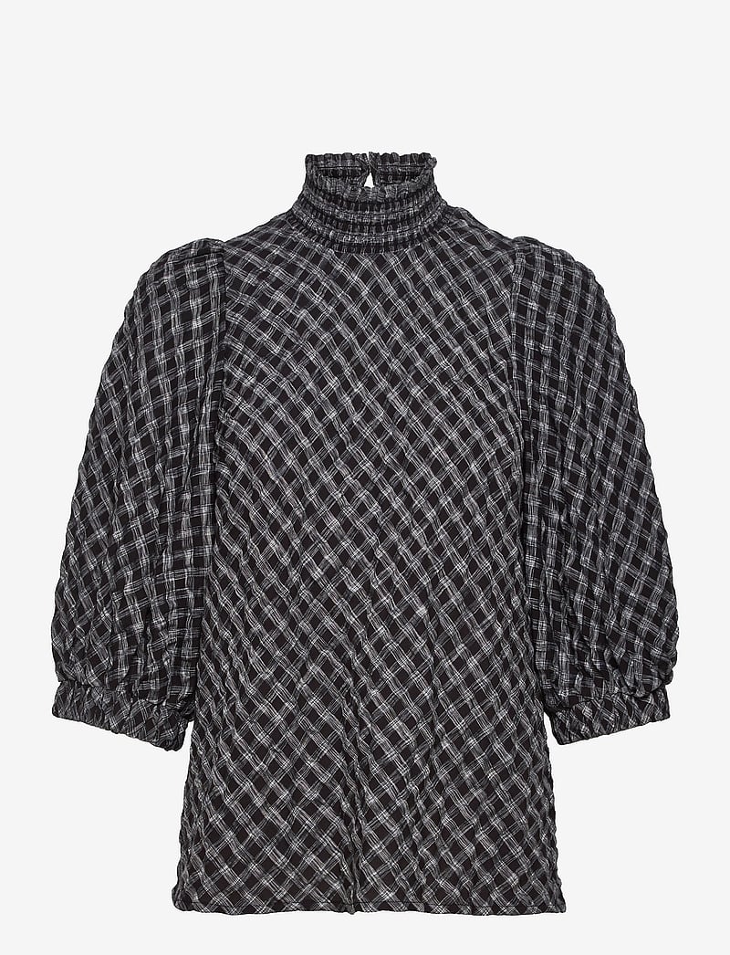 Lollys Laundry - Bobby Top - langärmlige blusen - 79 check print - 0