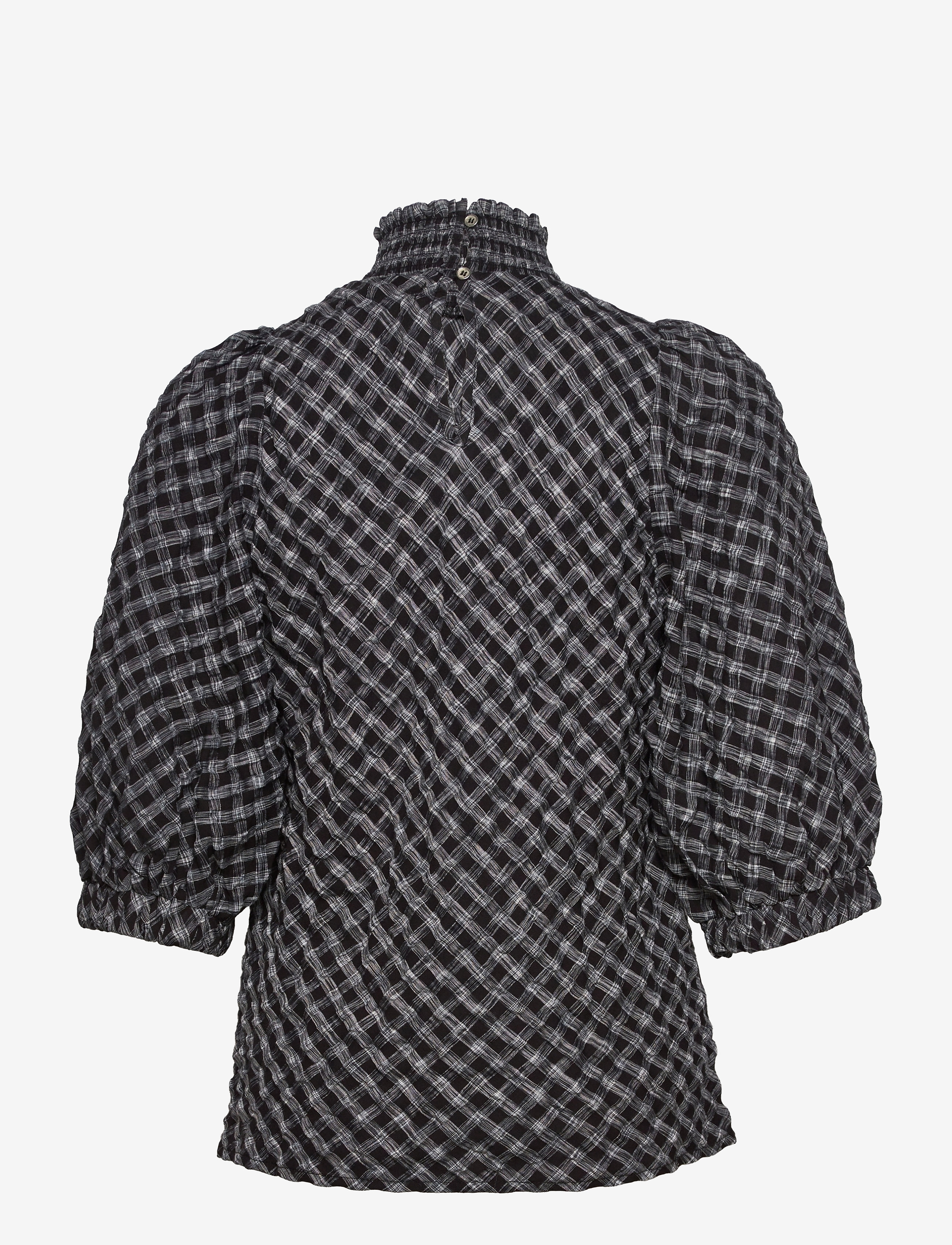 Lollys Laundry - Bobby Top - langærmede bluser - 79 check print - 1