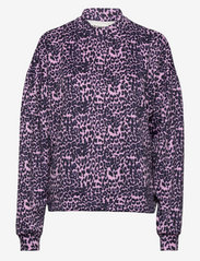 Lollys Laundry - Drake Sweat - sweatshirts & hættetrøjer - 72 leopard print - 0