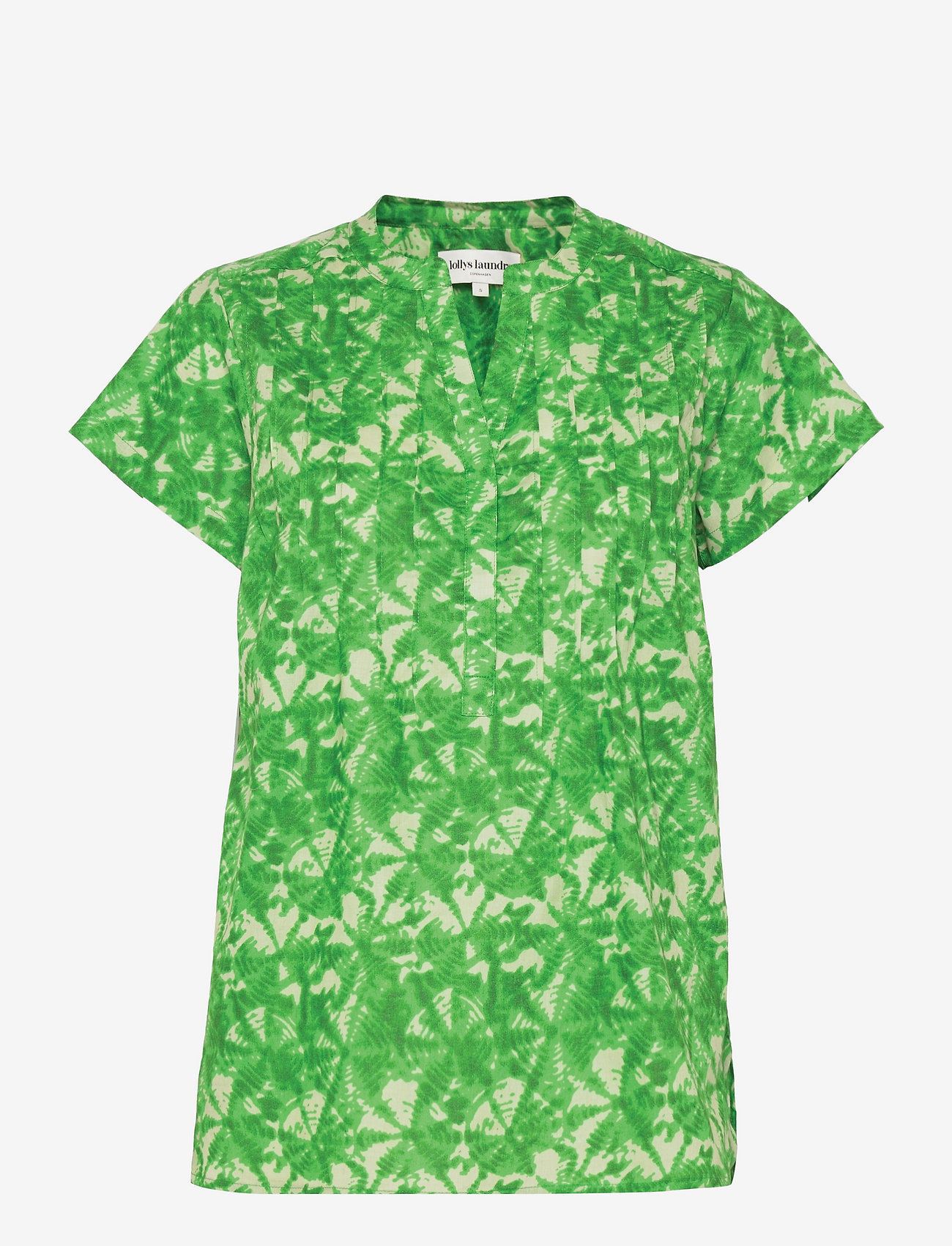 Lollys Laundry - Heather Top - short-sleeved blouses - 40 green - 0