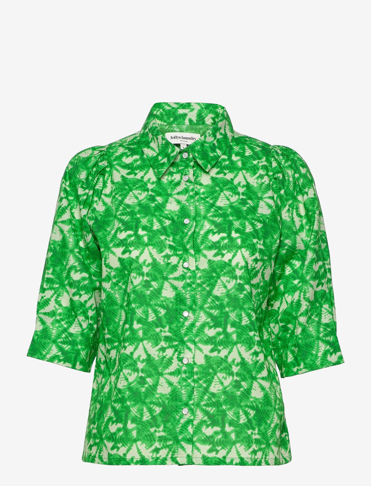 Lollys Laundry - Bono Shirt - short-sleeved shirts - 40 green - 0