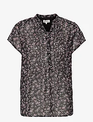 Lollys Laundry - Heather Top - short-sleeved blouses - 99 black - 0