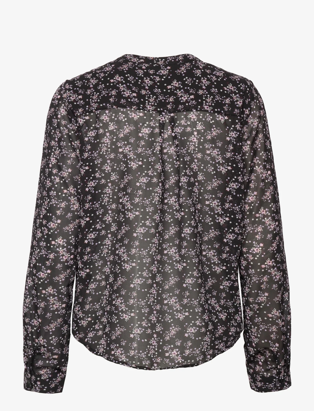 Lollys Laundry - Helena Shirt - long-sleeved blouses - 99 black - 1