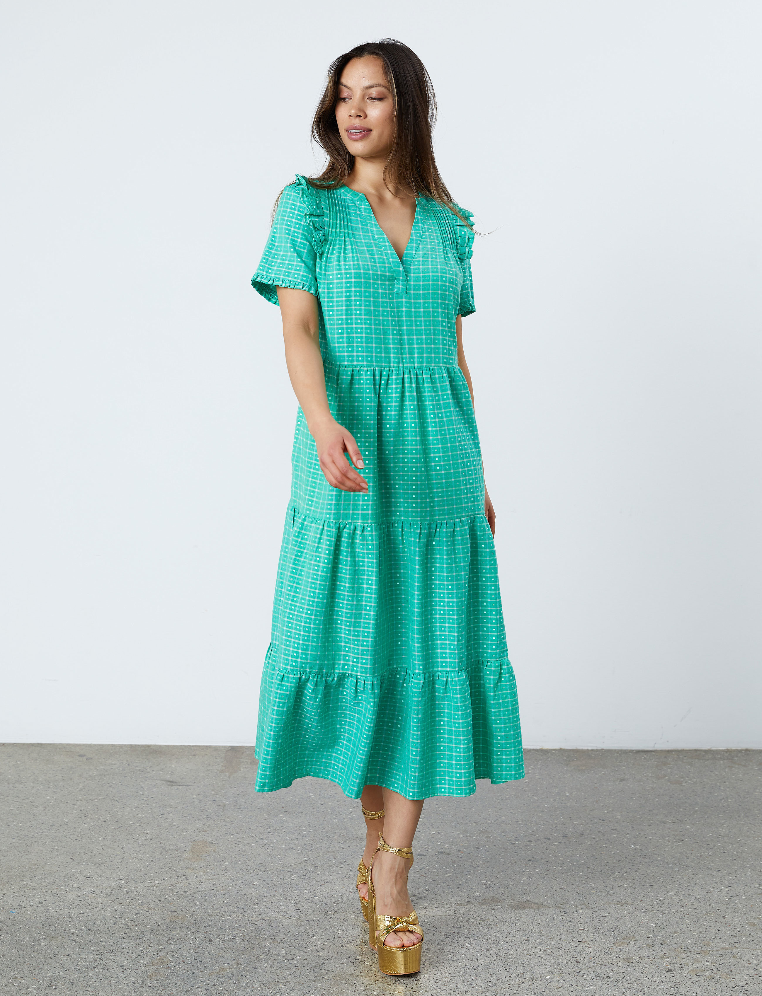 Lollys Laundry Freddy Dress - Kjoler - GREEN / green