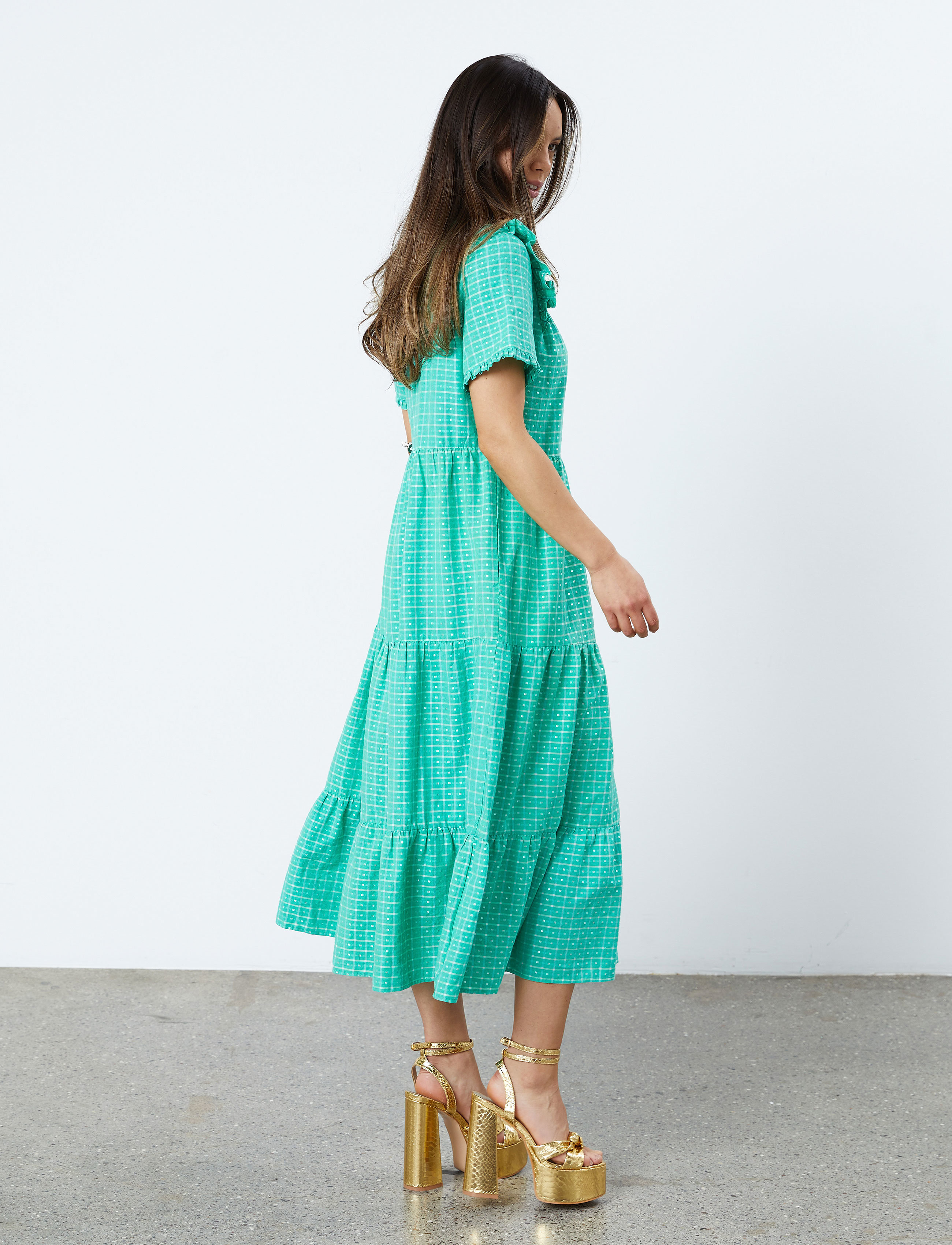 Lollys Laundry - Freddy Dress - sommerkjoler - green - 3