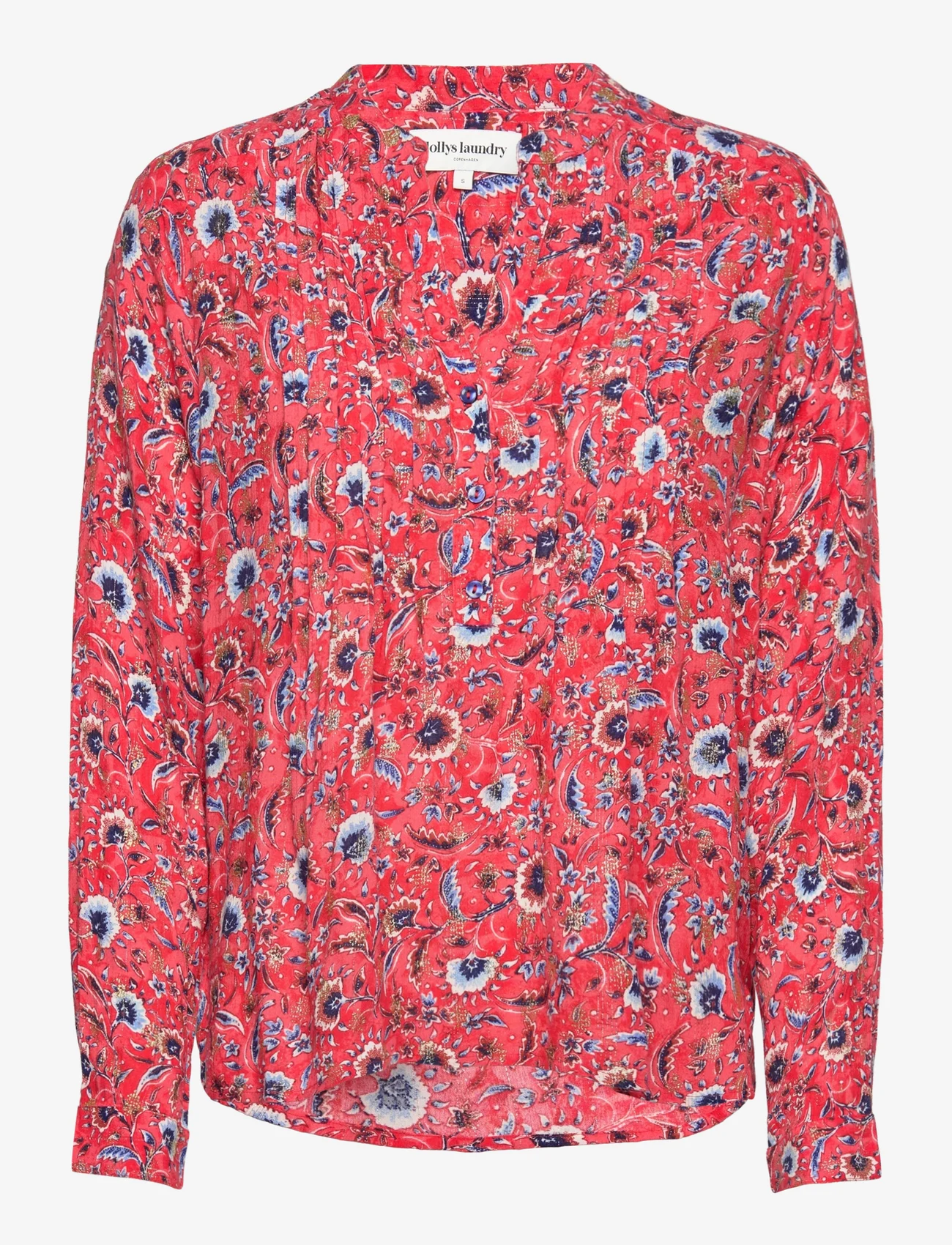 Lollys Laundry - Helena Shirt - langärmlige blusen - 74 flower print - 0
