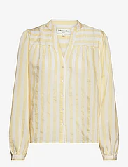 Lollys Laundry - Elif Shirt - long-sleeved shirts - 93 light yellow - 0