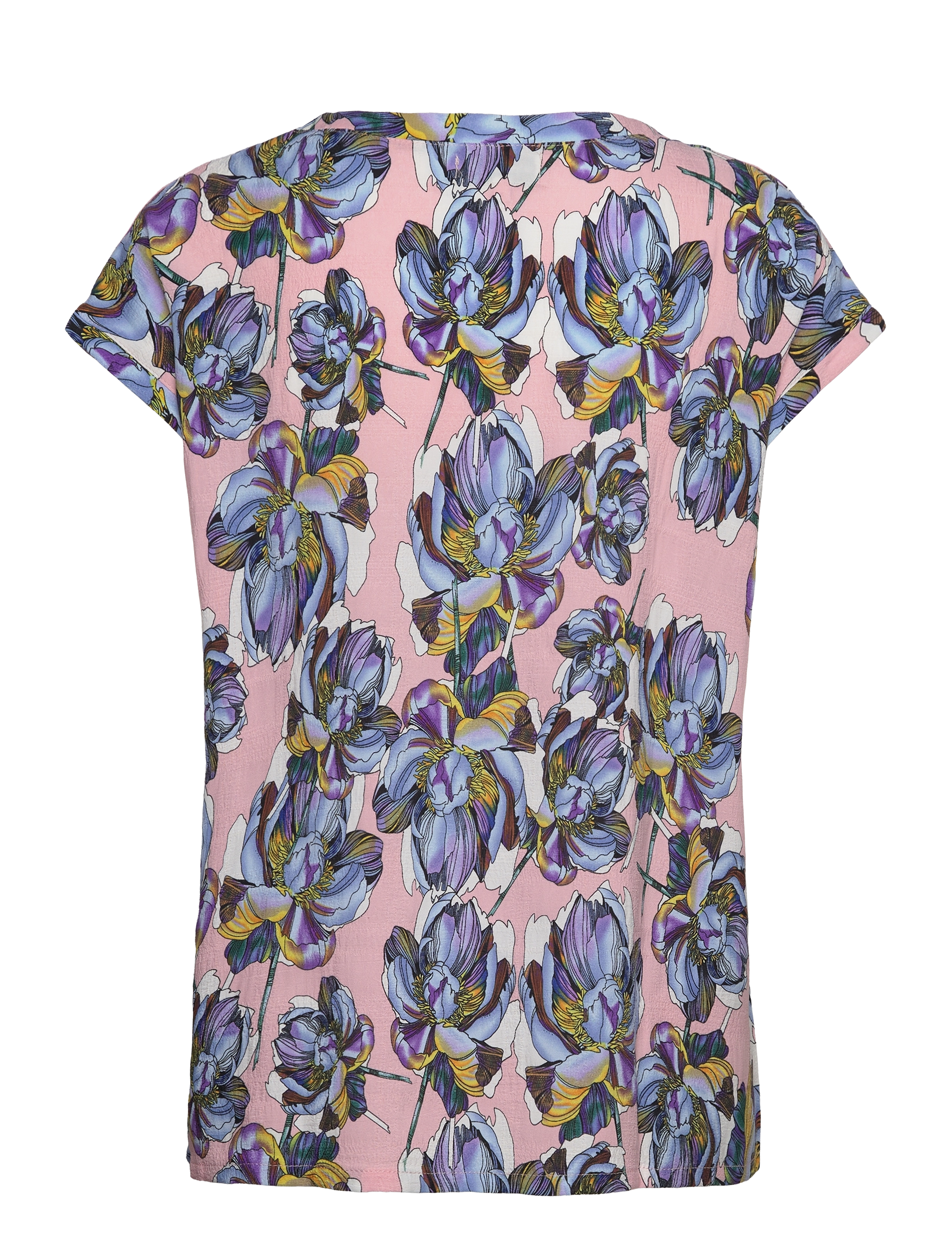 Lollys Laundry - Krystal Top - short-sleeved blouses - 74 flower print - 1