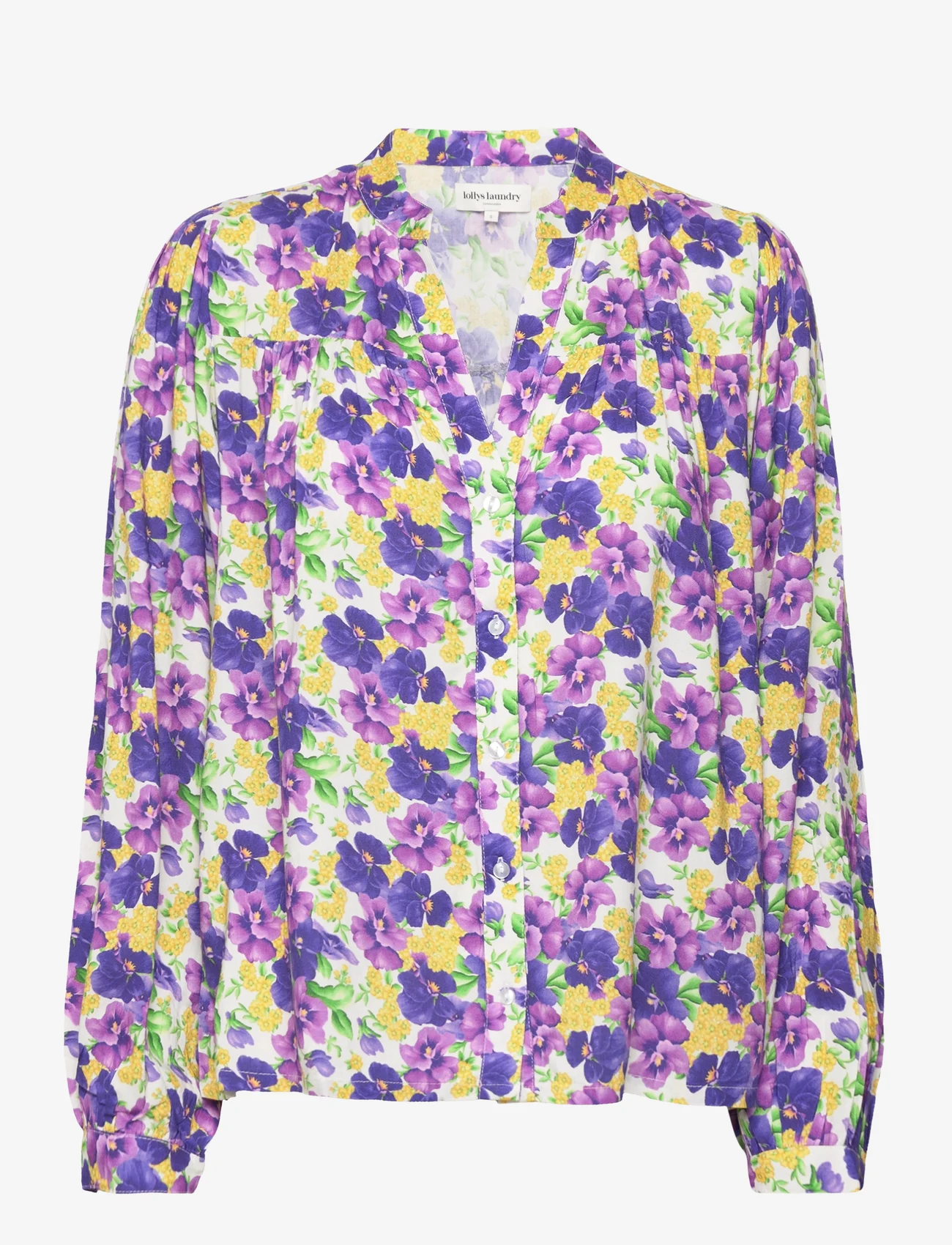 Lollys Laundry - Elif Shirt - langærmede bluser - flower print - 0