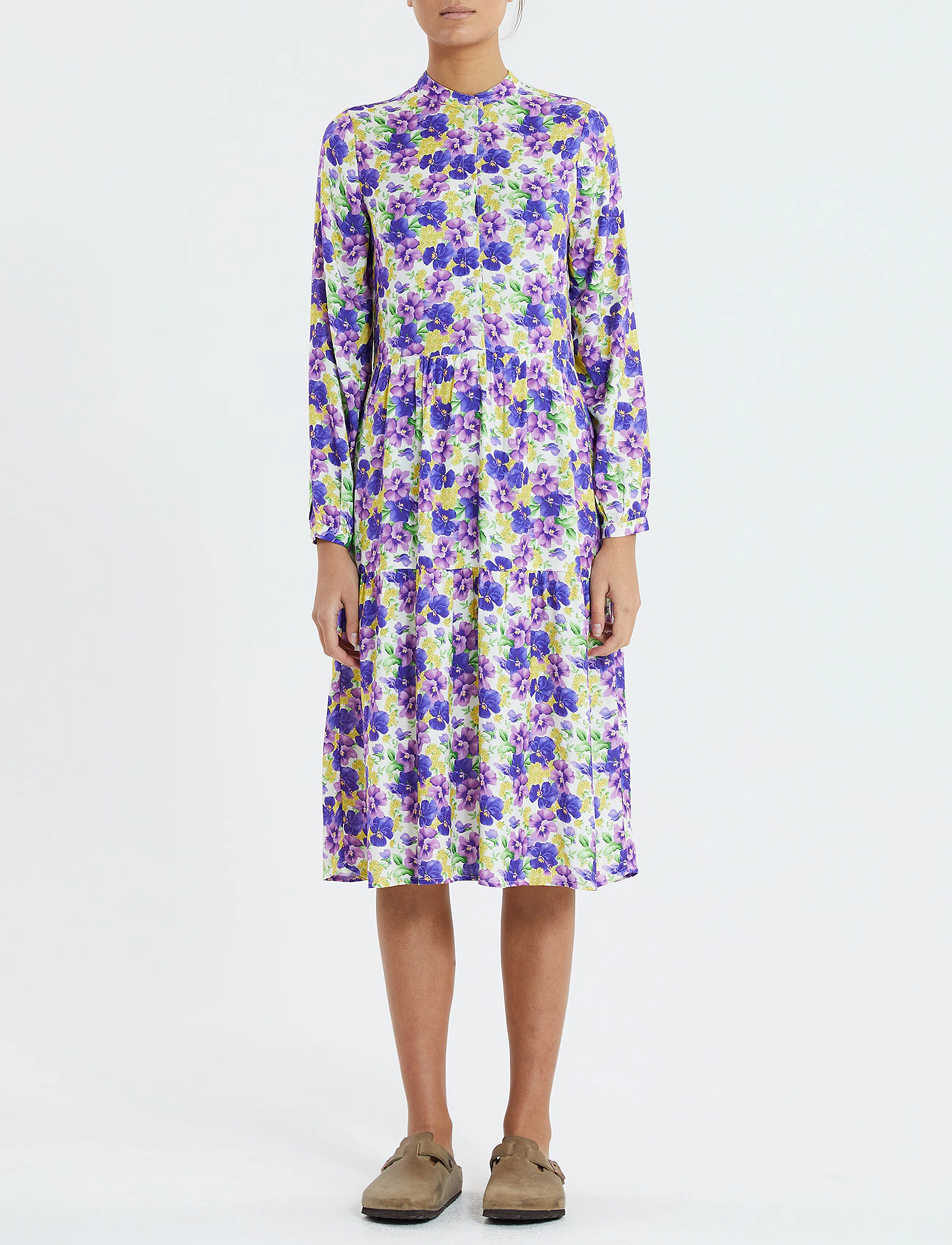 Lollys Laundry Anita dress - Skjortekjoler - FLOWER PRINT / multi