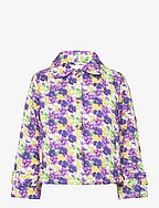 Viola quiltet Jacket - FLOWER PRINT