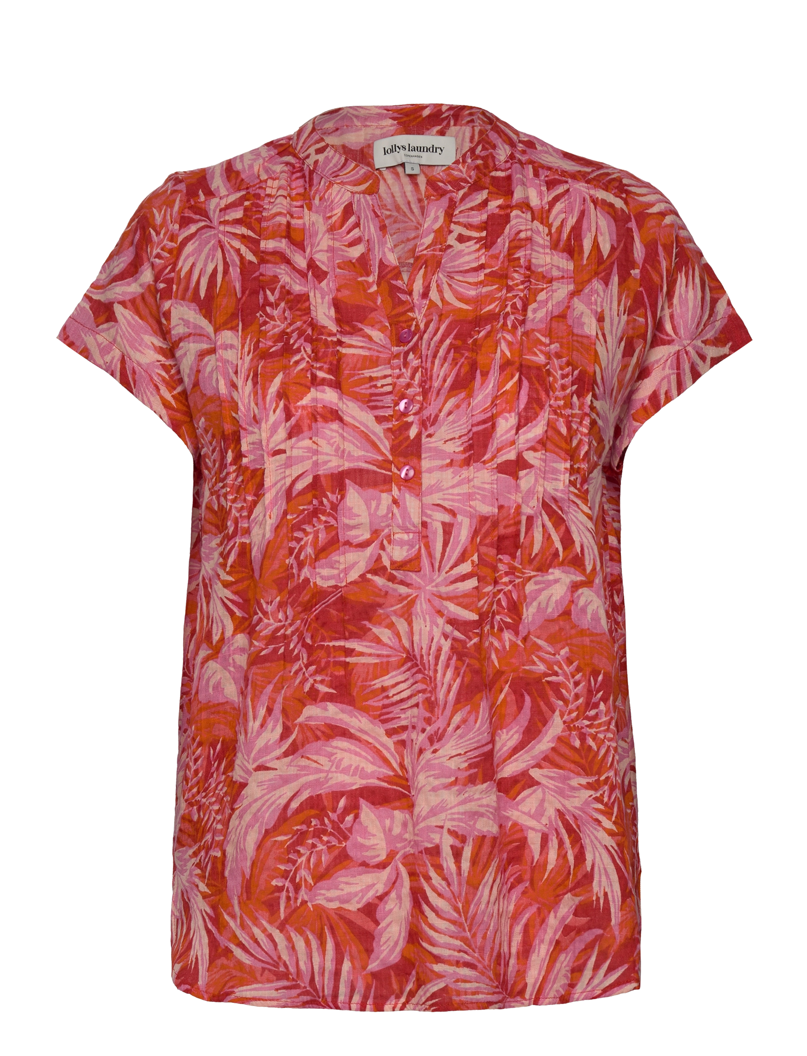 Lollys Laundry Heather Top, XS, Red, Bluser > Kortærmede, Dame