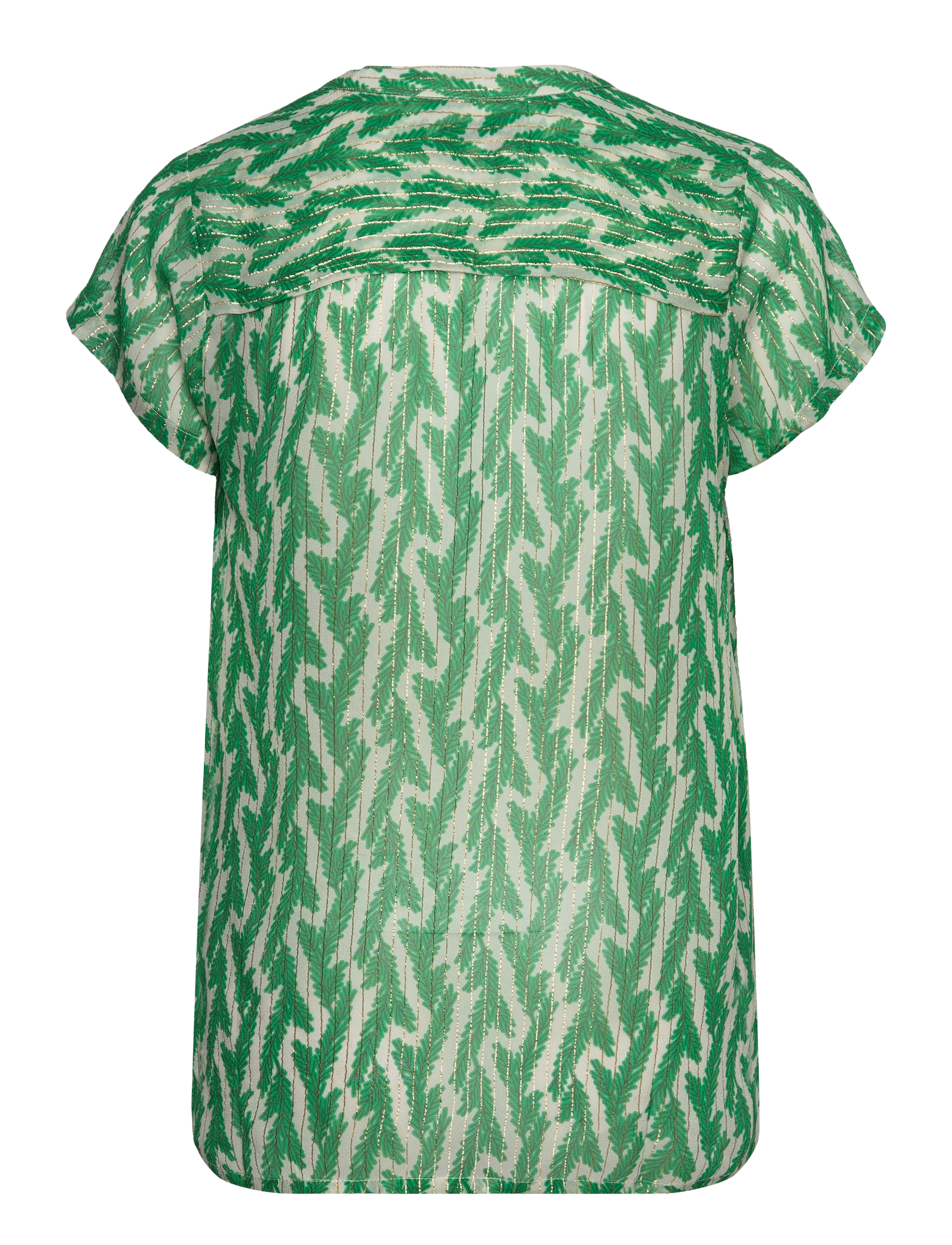 Lollys Laundry - Heather Top - short-sleeved blouses - 40 green - 1