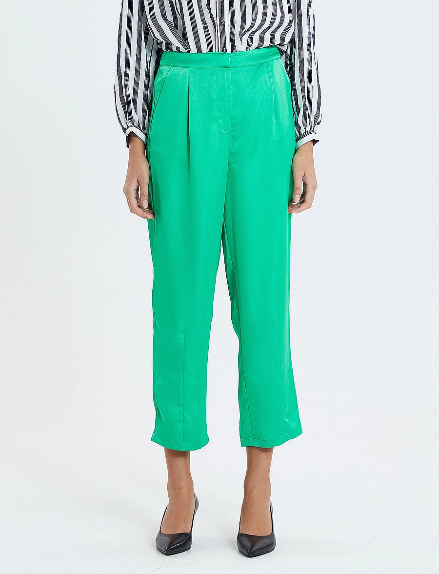 Lollys Laundry - Maisie Pants - hose mit geradem bein - green - 3