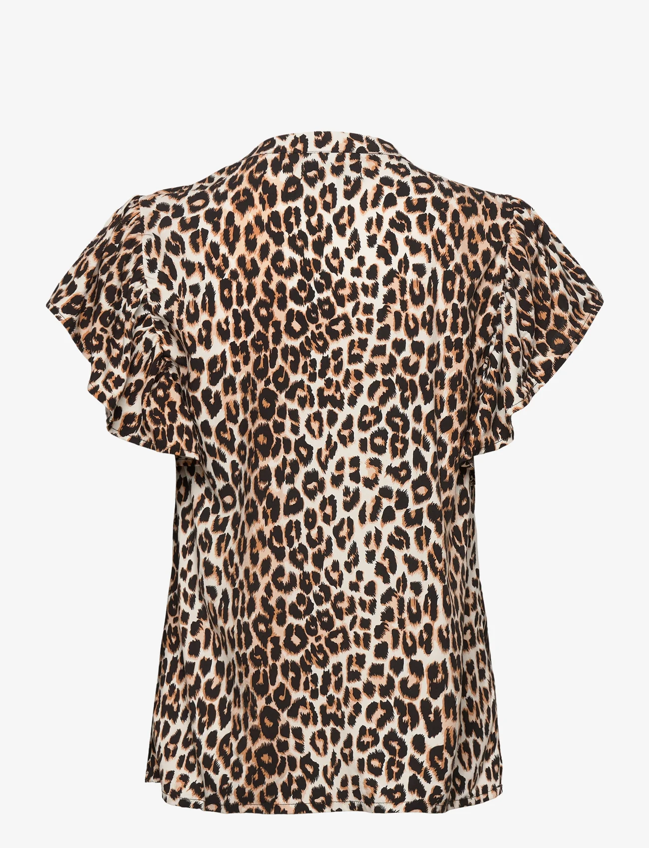 Lollys Laundry - Isabel Top - kortermede bluser - 72 leopard print - 1