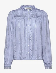 Lollys Laundry - Airlie Shirt - long-sleeved blouses - 29 dusty blue - 0