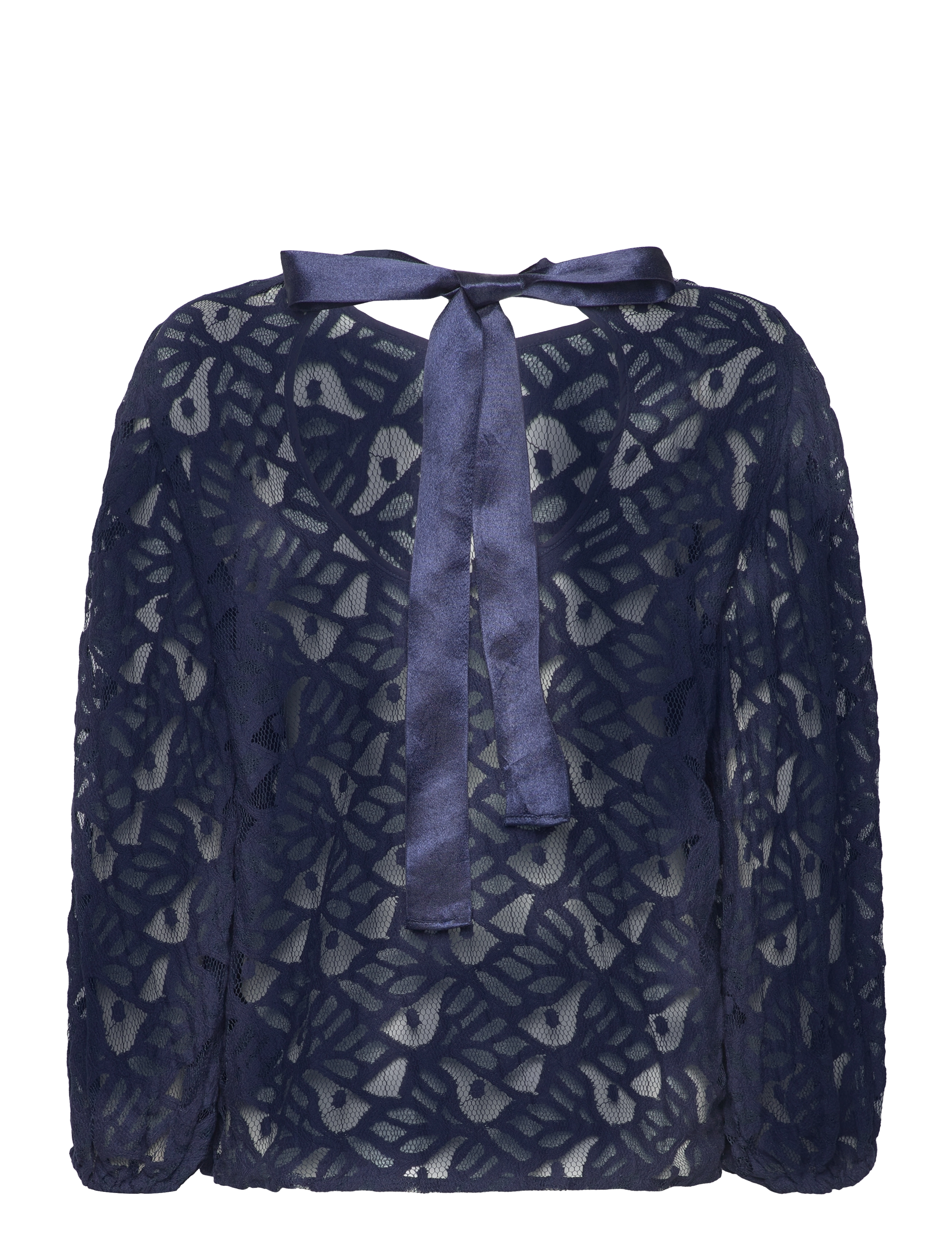 Lollys Laundry - Bergen Blouse - palaidinės ilgomis rankovėmis - dark navy - 3