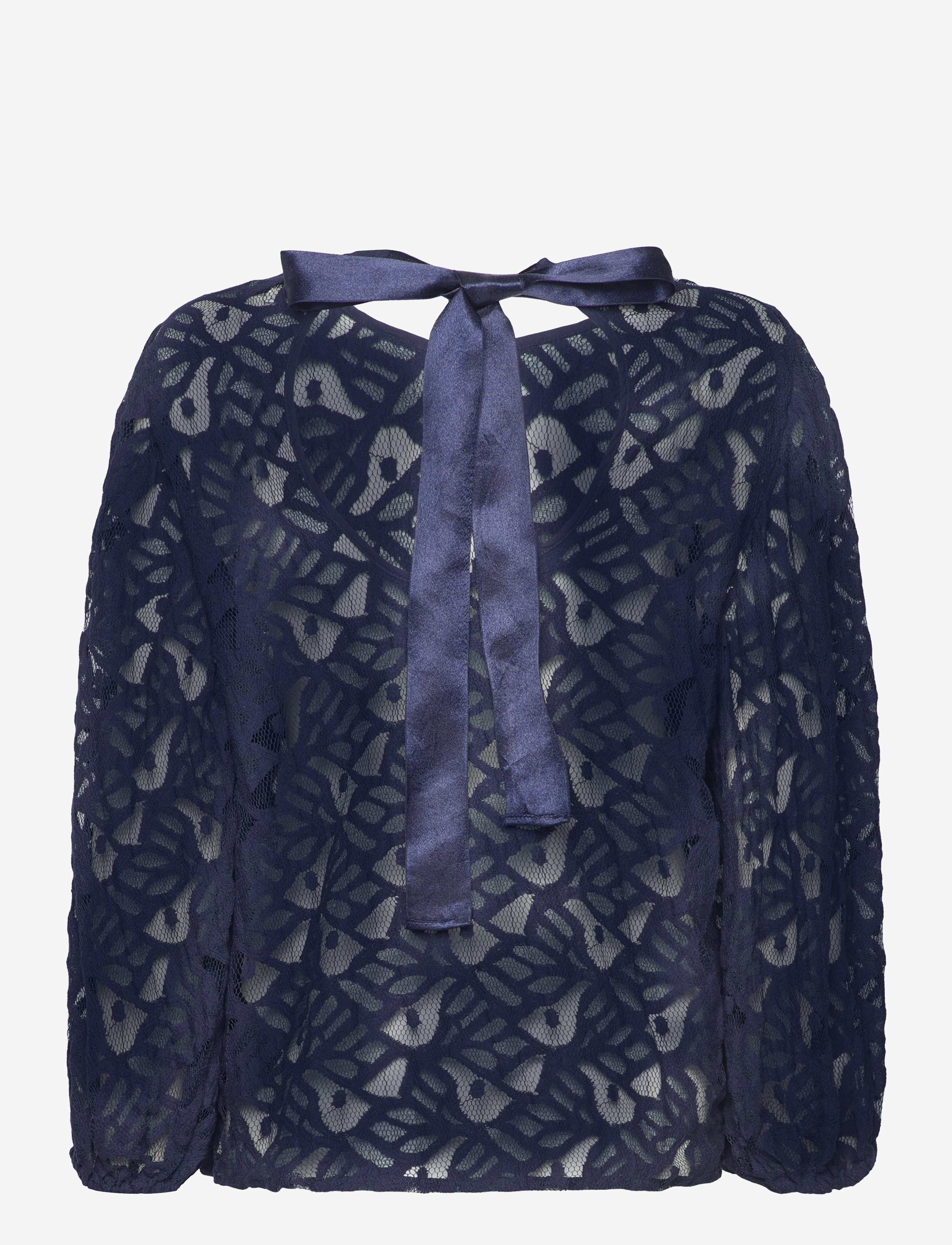 Lollys Laundry - Bergen Blouse - palaidinės ilgomis rankovėmis - dark navy - 4