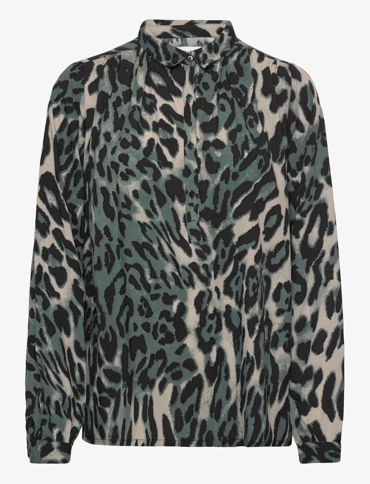 Lollys Laundry - Lari Shirt - long-sleeved shirts - 72 leopard print - 0