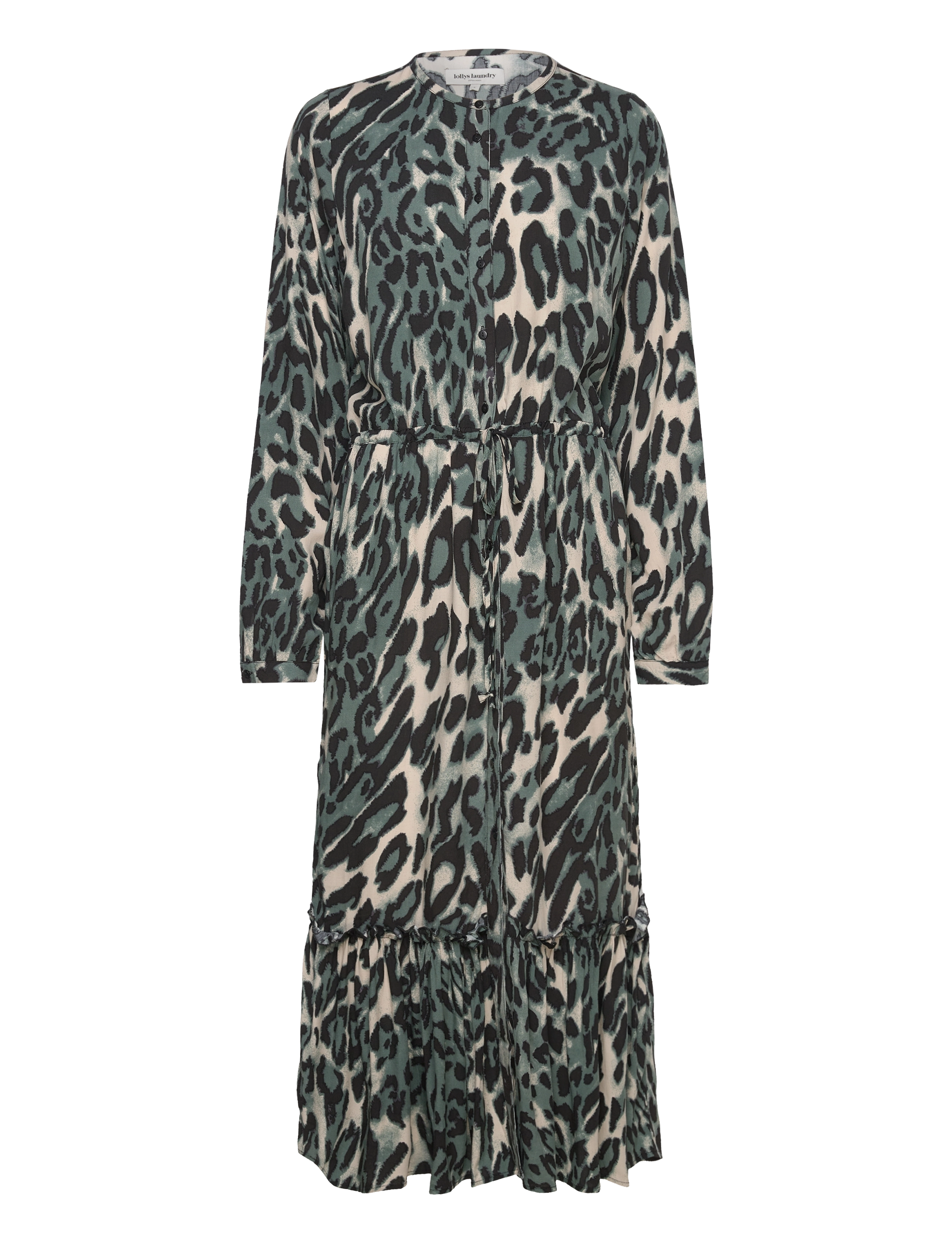 Lollys Laundry Anastacia Dress - Maxi kjoler - 72 LEOPARD PRINT / green