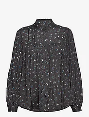 Lollys Laundry - Cara Shirt - long-sleeved blouses - washed black - 0