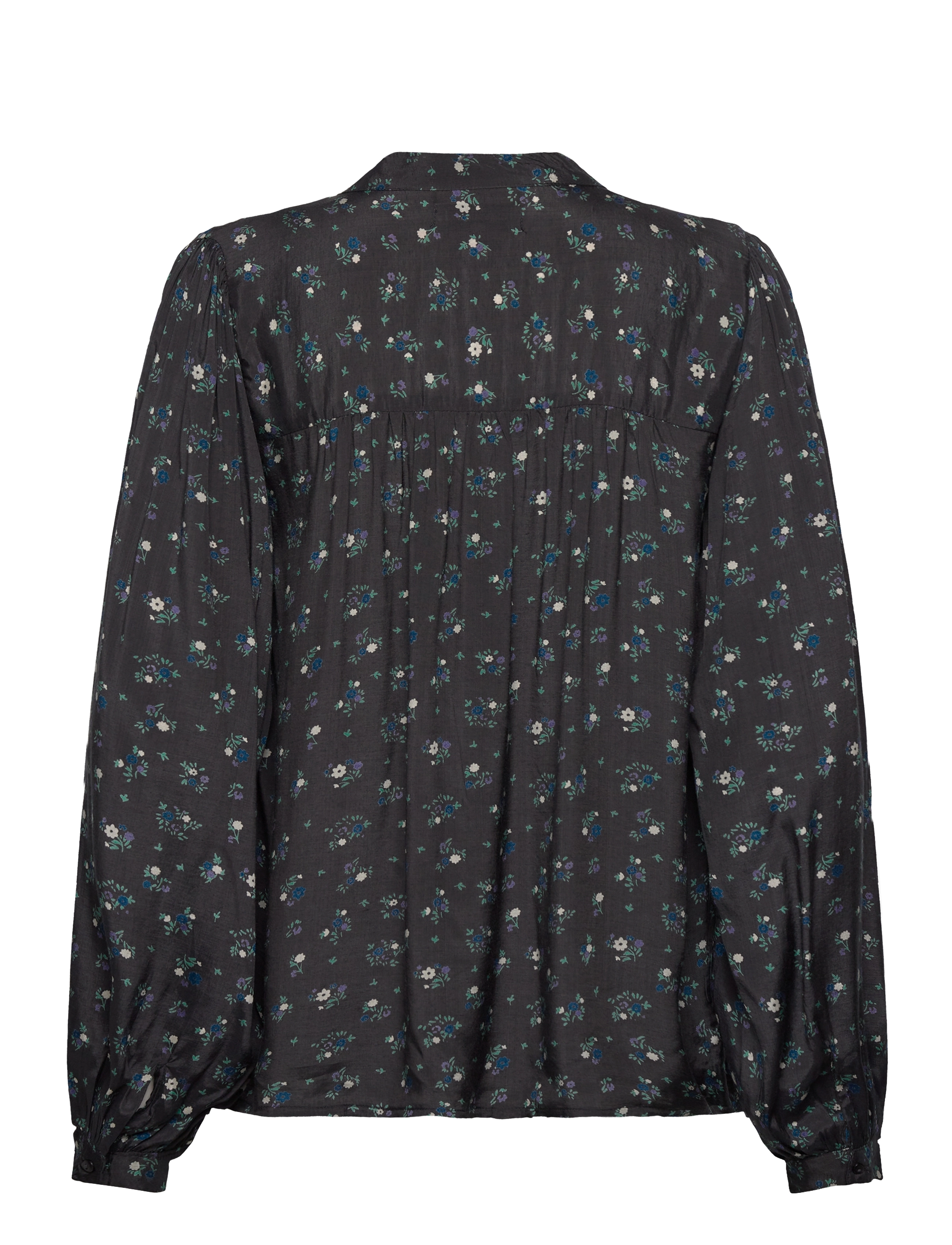 Lollys Laundry - Elif Shirt - langærmede bluser - 18 washed black - 1