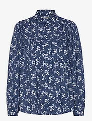Lollys Laundry - Cara Shirt - long-sleeved shirts - 23 dark blue - 0