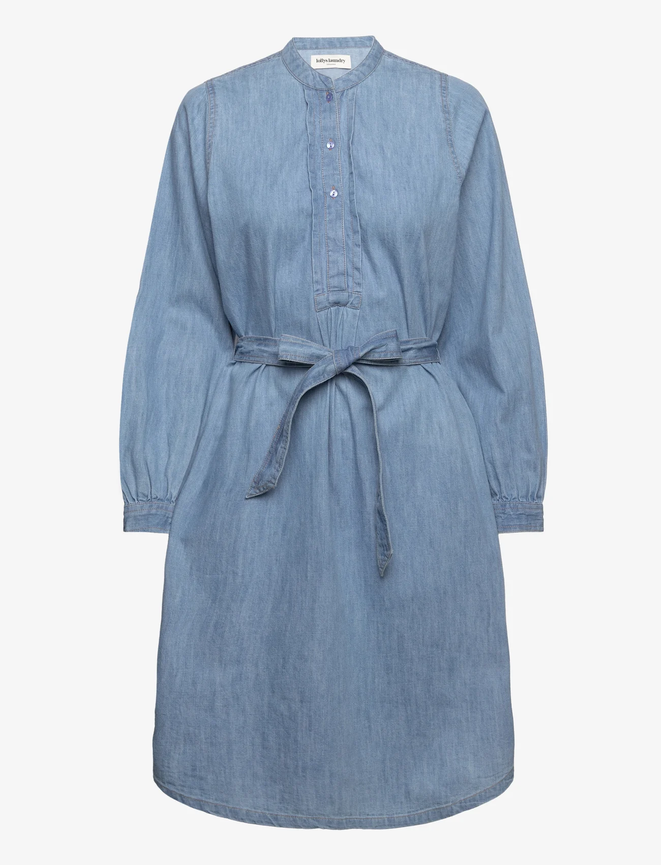 Lollys Laundry - Jade LS Dress - sukienki do kolan i midi - light blue - 0