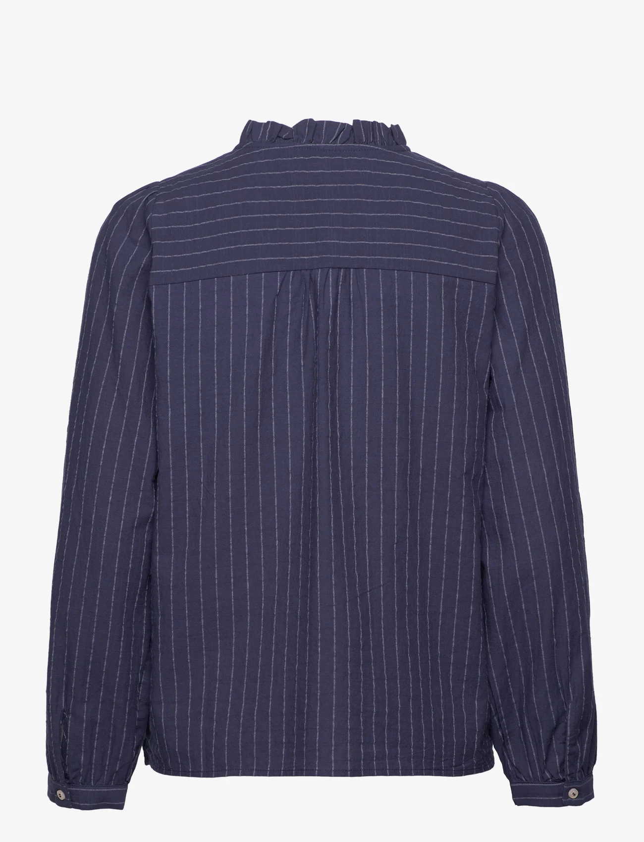 Lollys Laundry - River Shirt - long-sleeved shirts - dark blue - 1