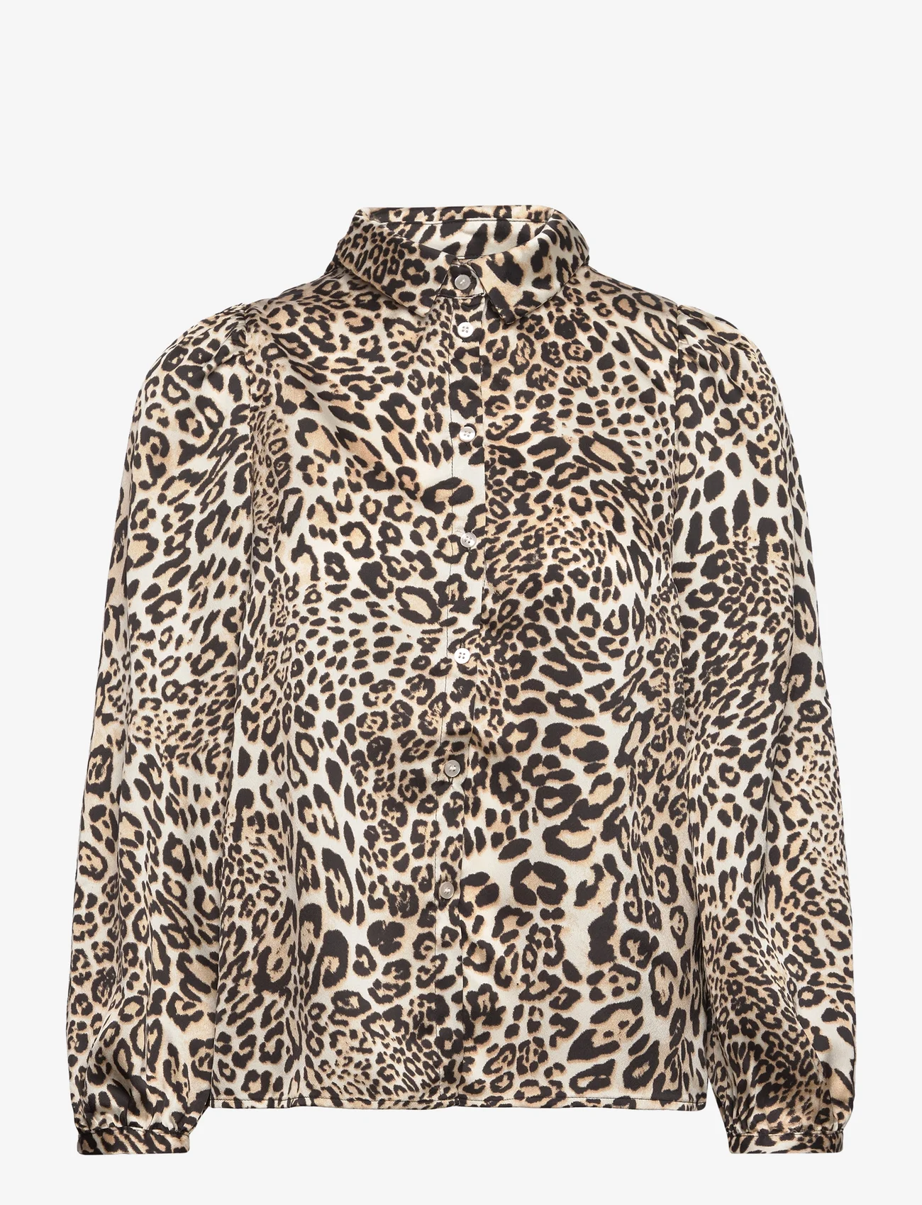 Lollys Laundry - Ellie Shirt - långärmade blusar - leopard print - 1