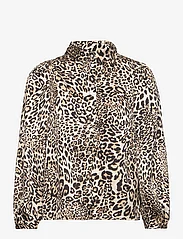 Lollys Laundry - Ellie Shirt - long-sleeved blouses - leopard print - 1